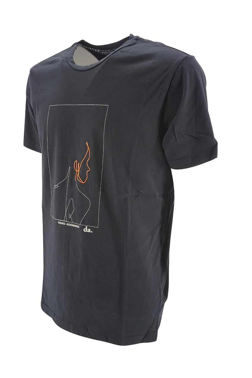 T-Shirt Daniele Alessandrini / Nero - Ideal Moda
