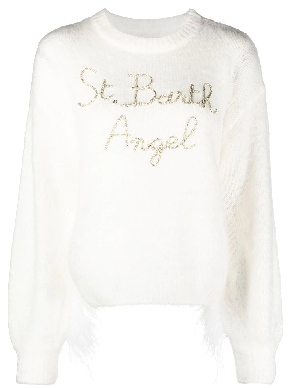 Maglia con Ricamo Mc2 Saint Barth / Bianco - Ideal Moda