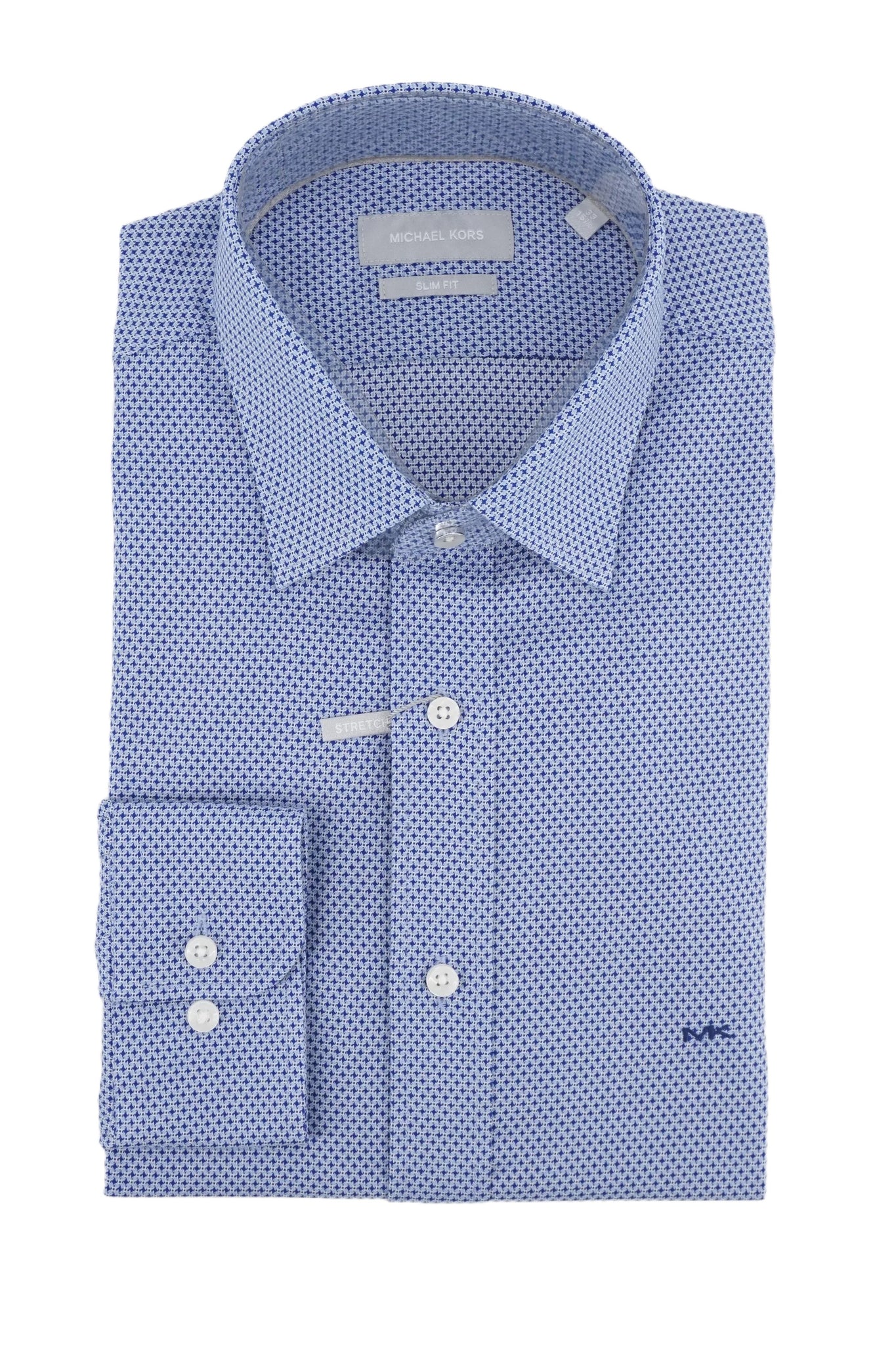 Michael Kors Camicia slim fit Performance in nylon stretch Bianco