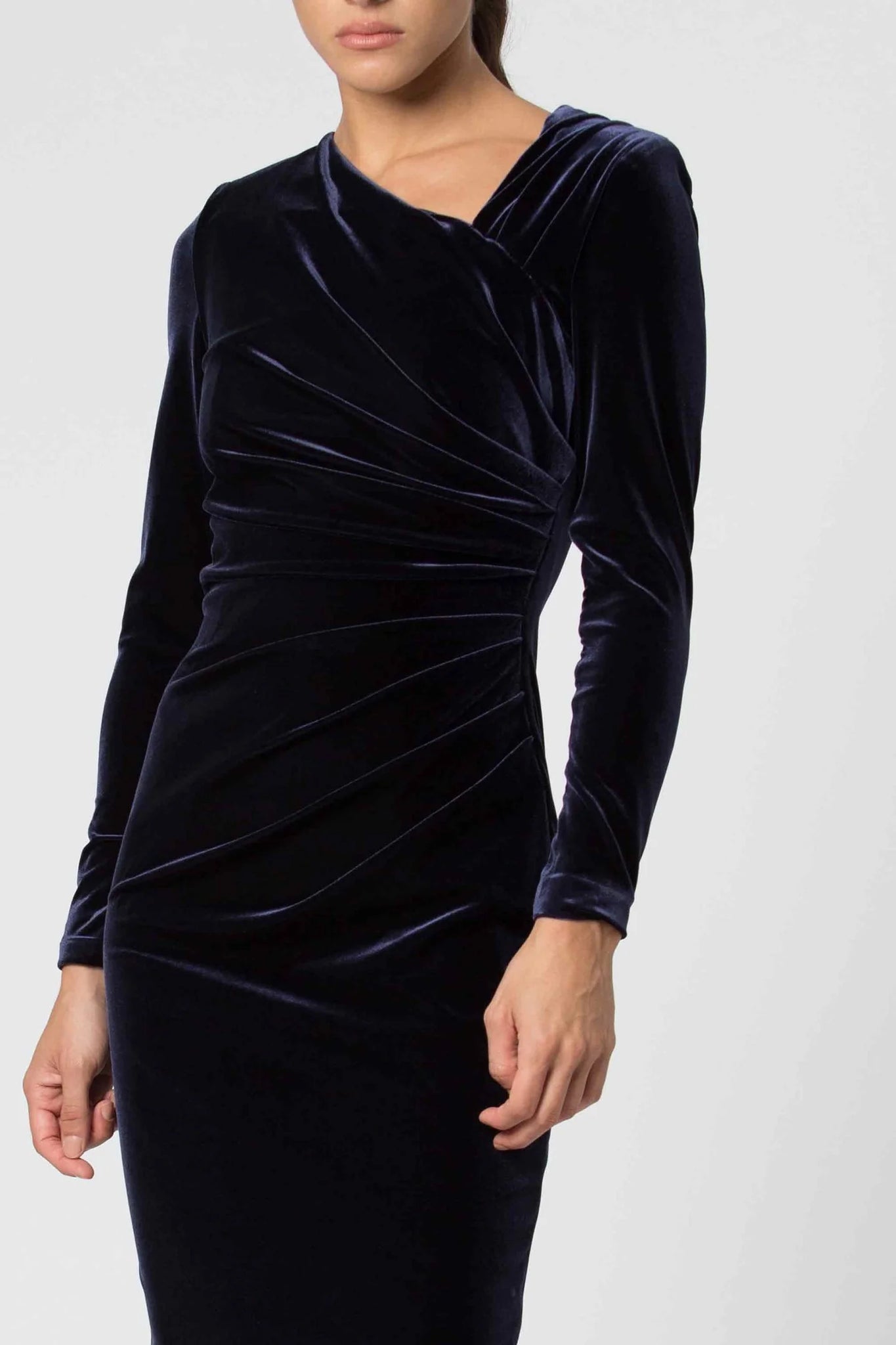 Abito in Velluto Kocca / Blu - Ideal Moda