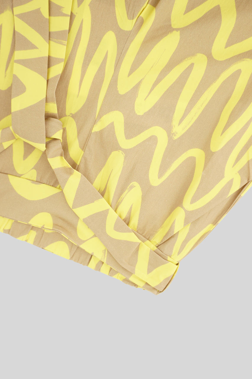 Pantaloncino a fantasia / Giallo - Ideal Moda