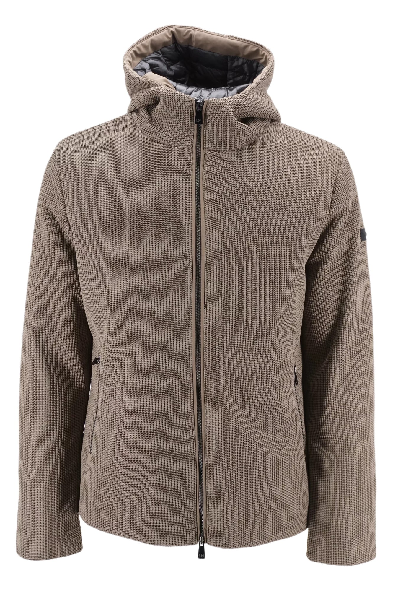 Giubbino Corto in Tricotech / Beige - Ideal Moda