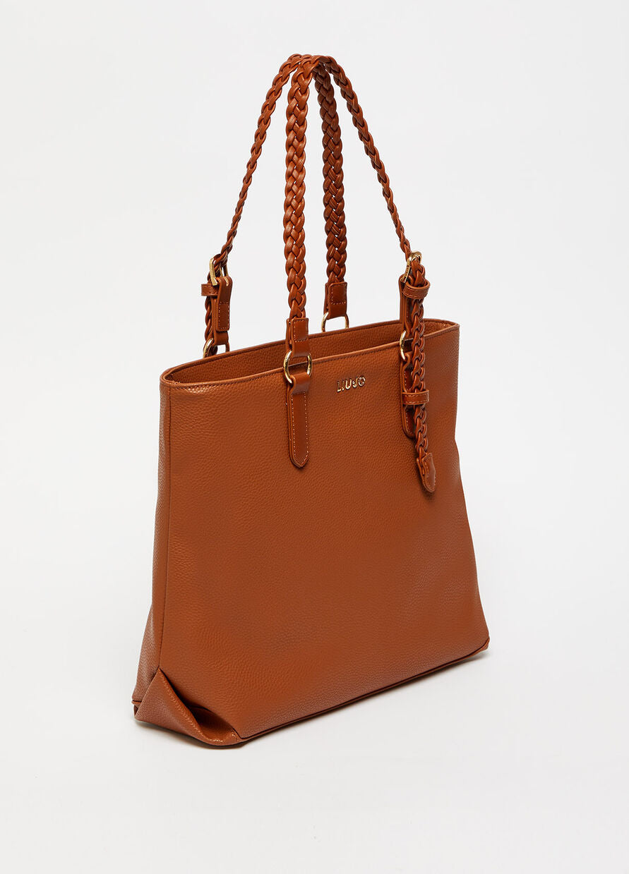 Borsa Shopping con Logo Liu Jo / Cuoio - Ideal Moda