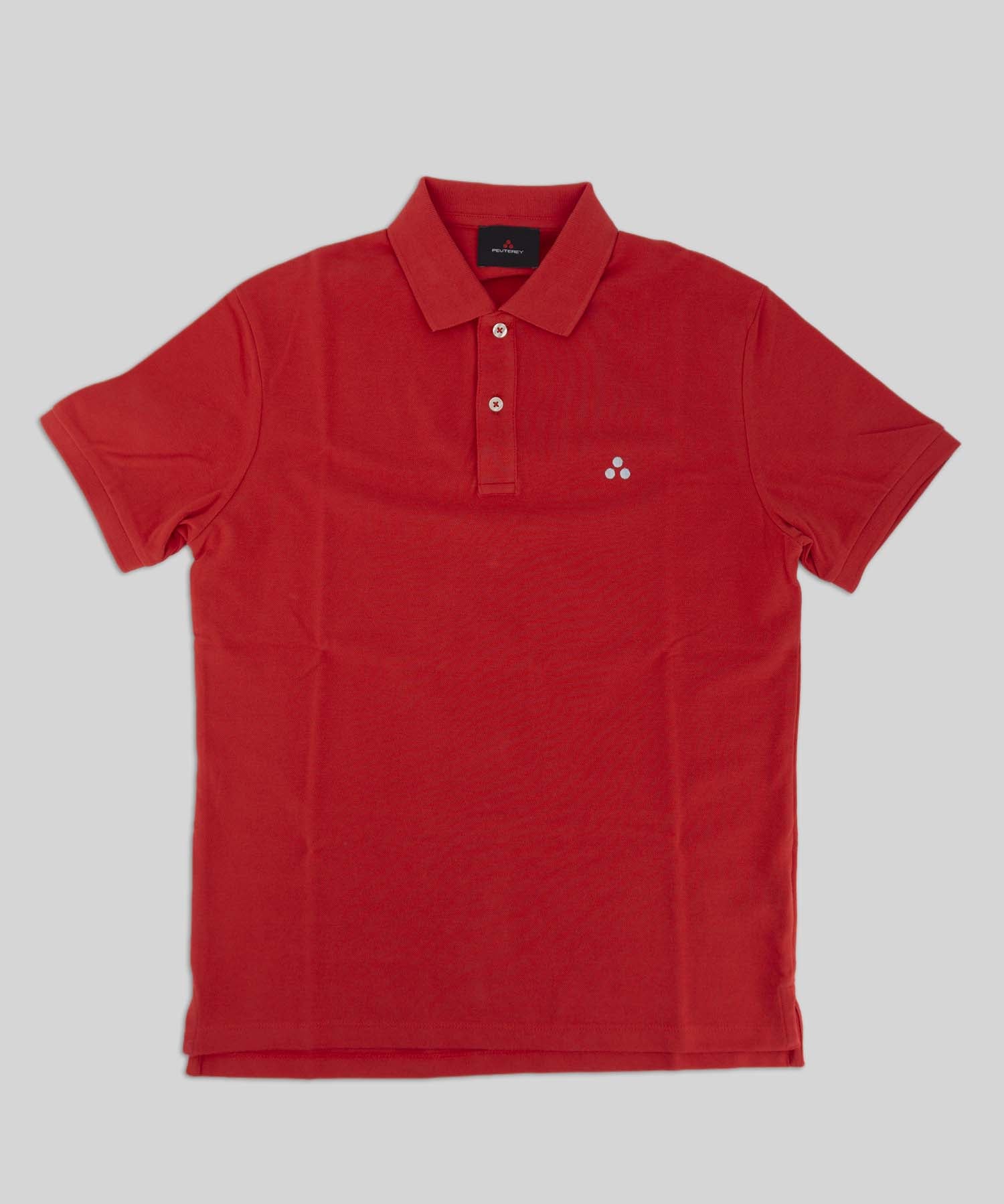Polo in Piquet di Cotone / Rosso - Ideal Moda