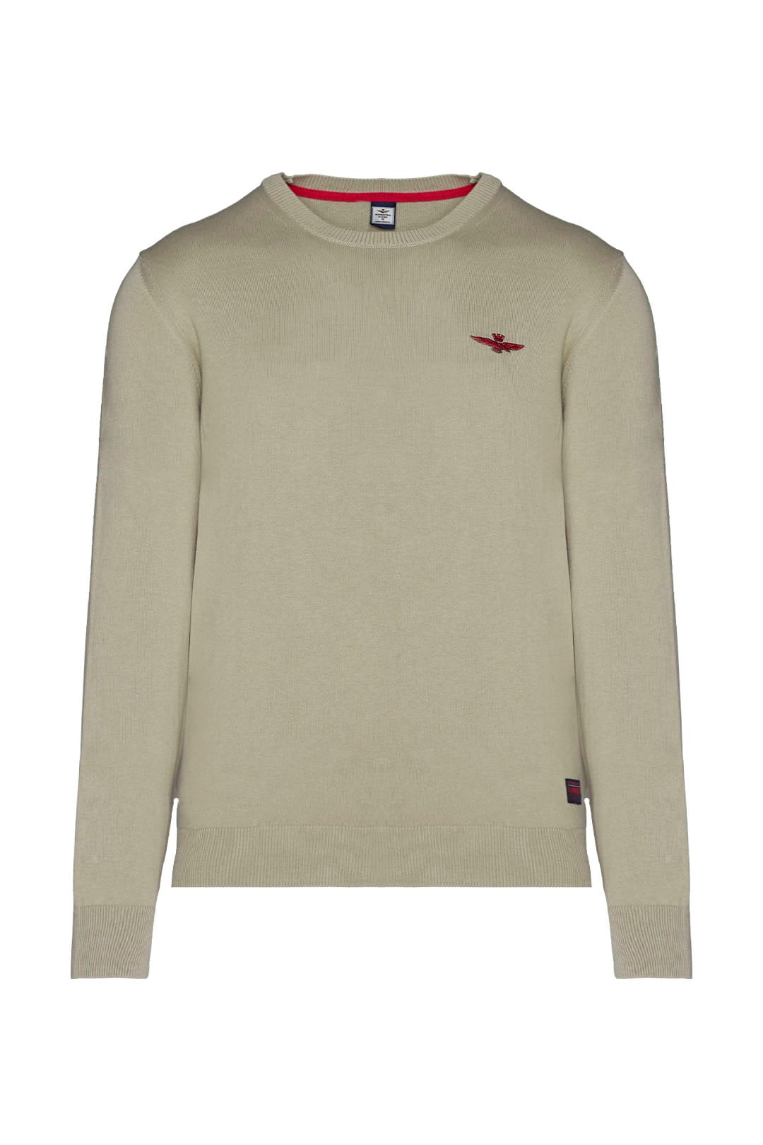 Maglia Aeronautica Militare Girocollo / Beige - Ideal Moda