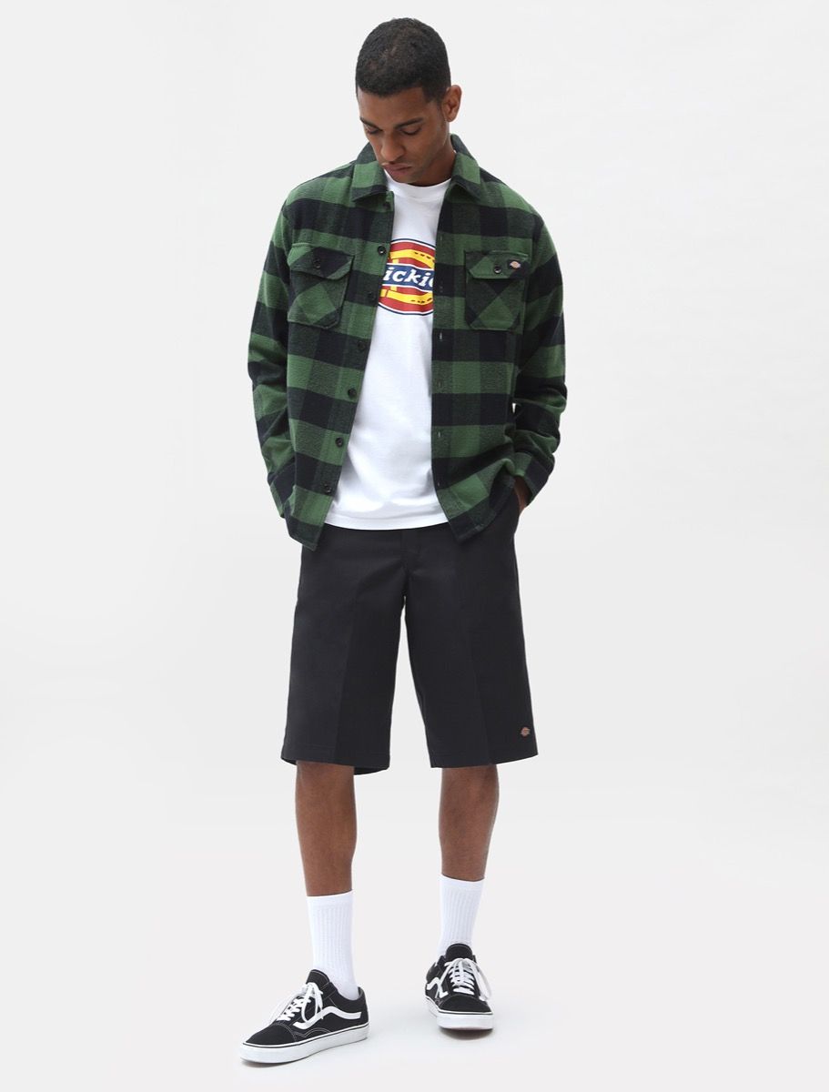 Camicia Dickies in flanella / Verde - Ideal Moda