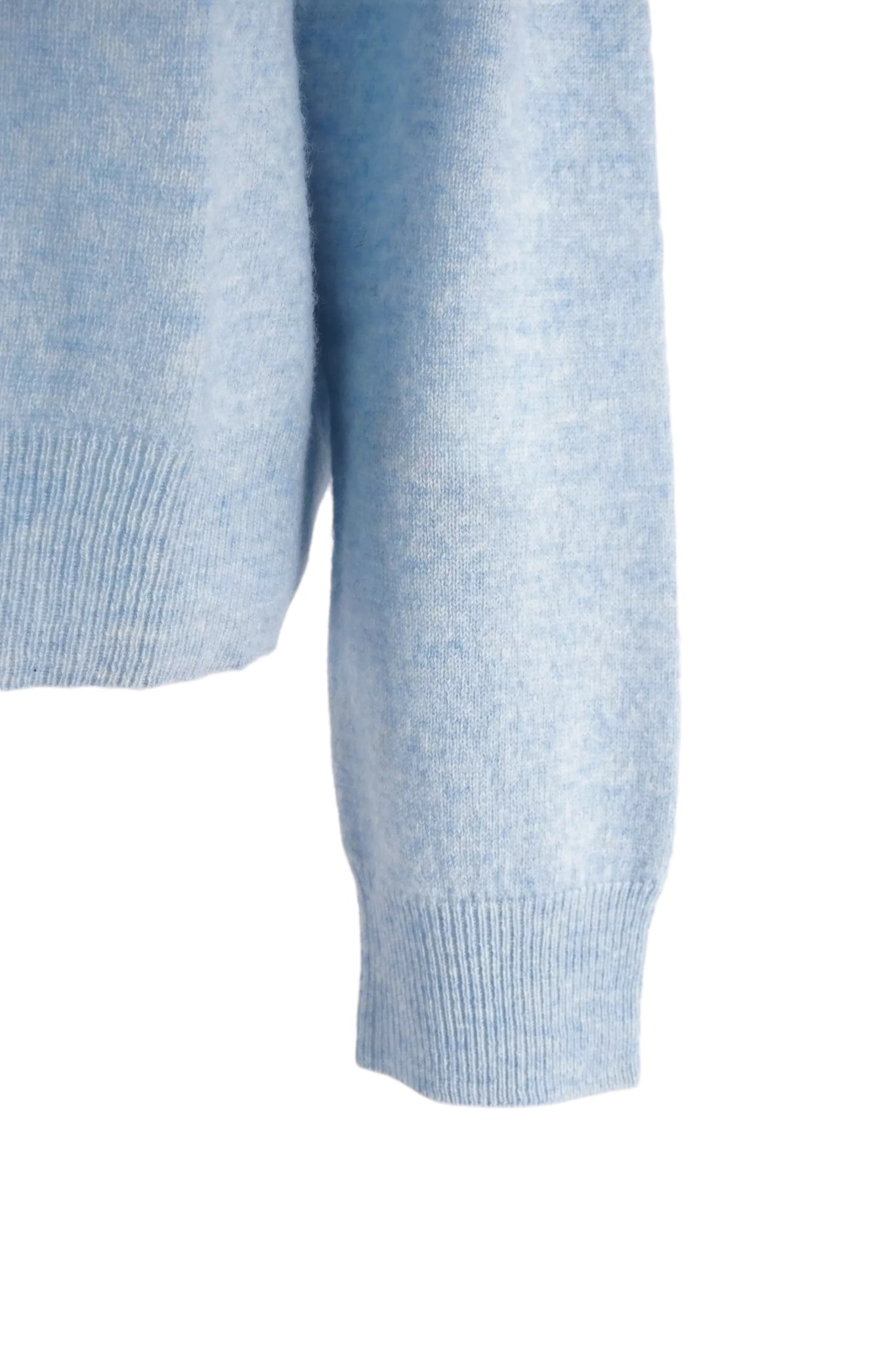 Maglia a Collo Alto in Cashmere / Celeste - Ideal Moda
