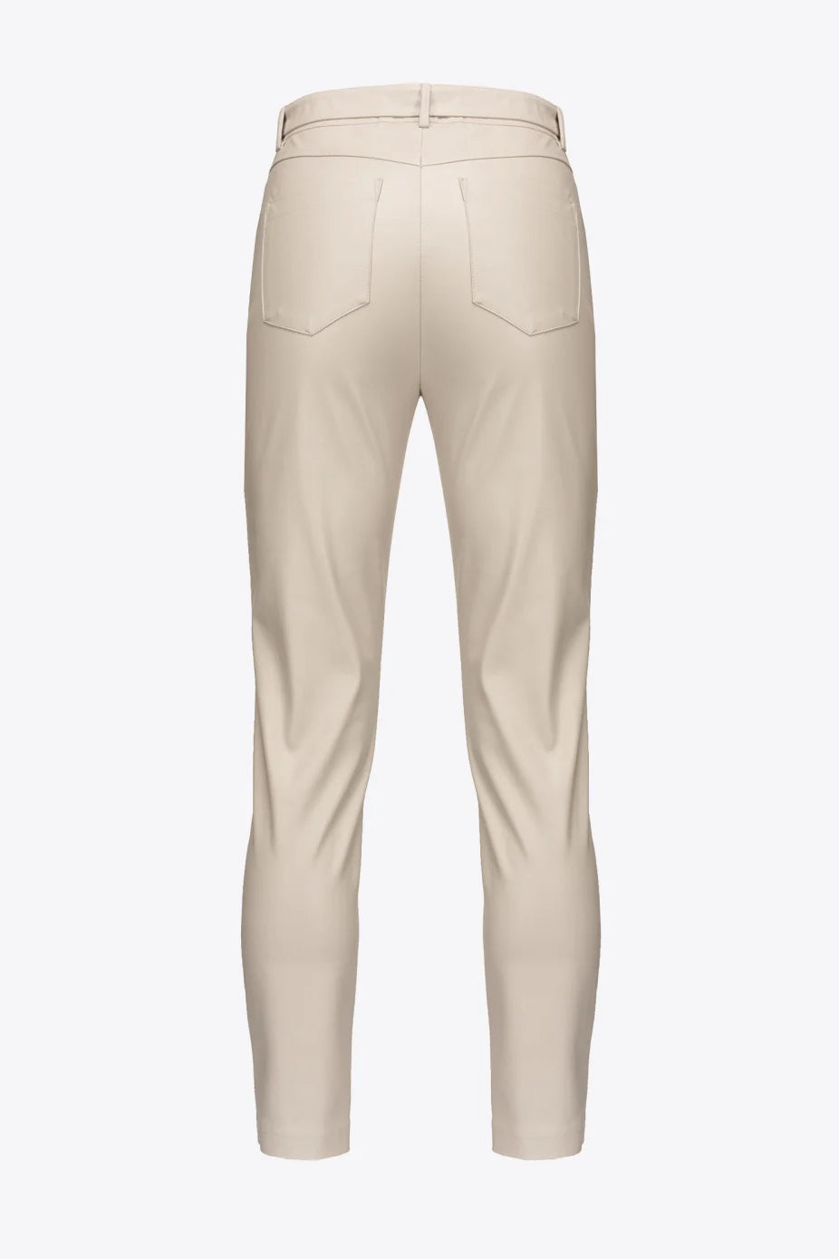 Pantalone Cinque Tasche Effetto Pelle Pinko / Grigio - Ideal Moda