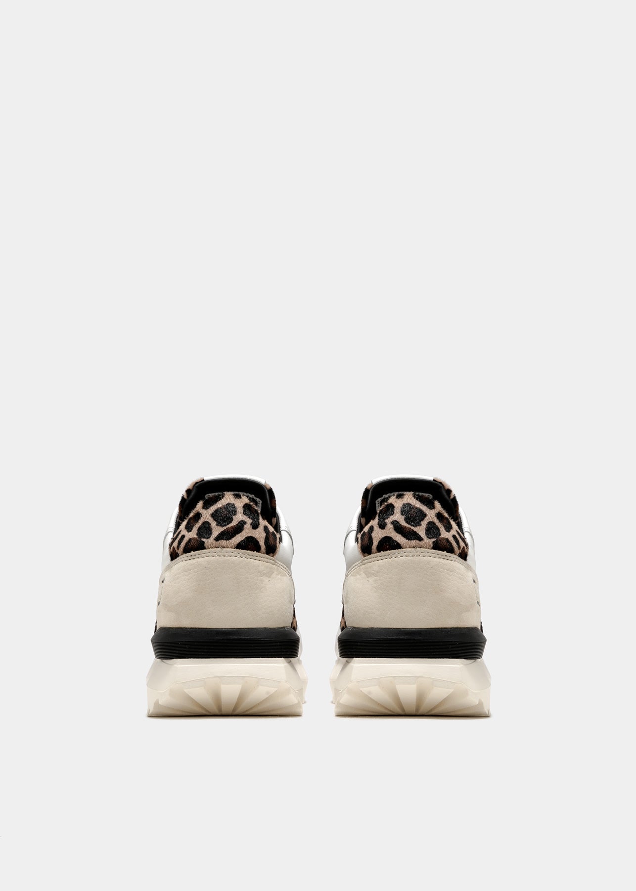 Sneaker DATE Luna Animalier / Bianco - Ideal Moda
