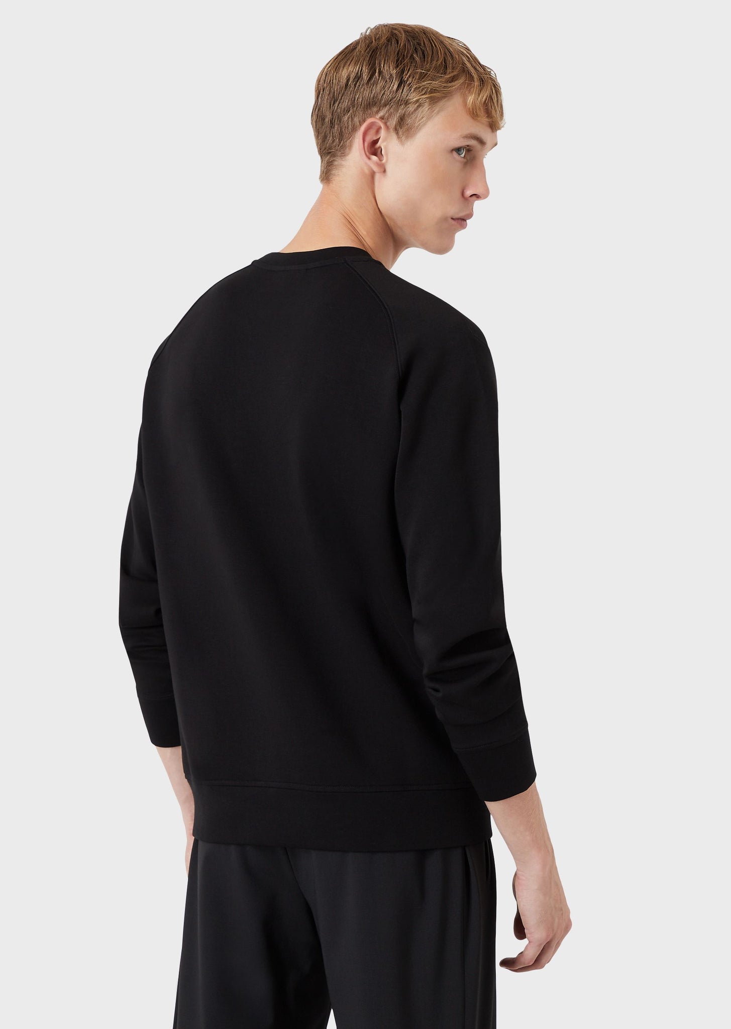 Felpa Emporio Armani Girocollo / Nero - Ideal Moda