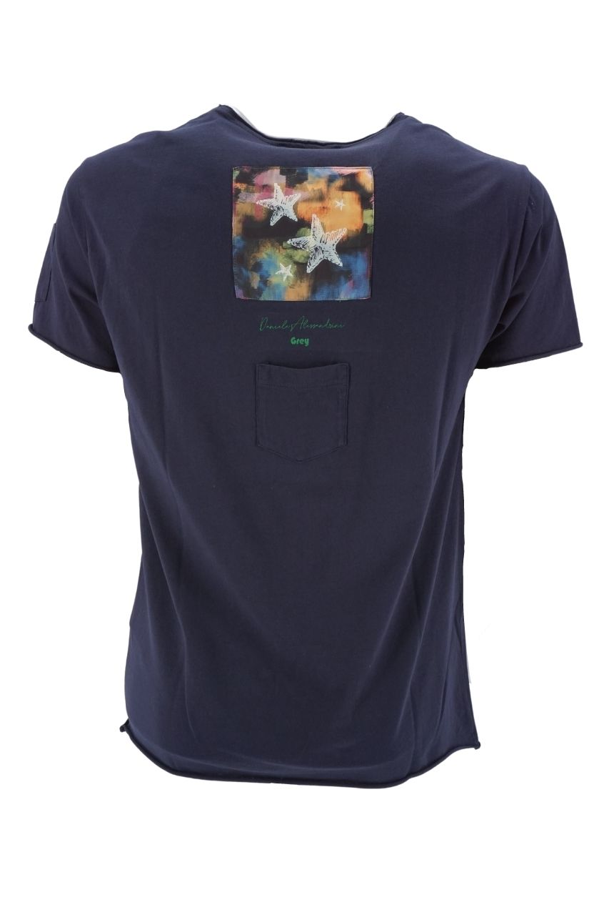 T-Shirt Daniele Alessandrini / Blu - Ideal Moda