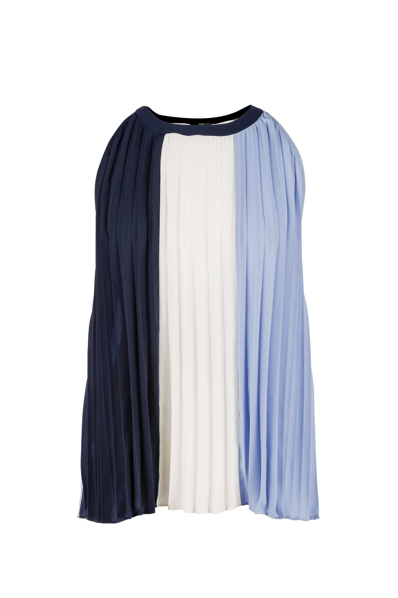 Top Plissettato / Blu - Ideal Moda