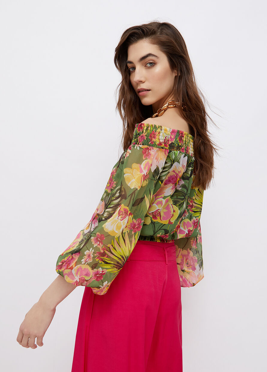 Top Liu Jo con Scollo / Verde - Ideal Moda