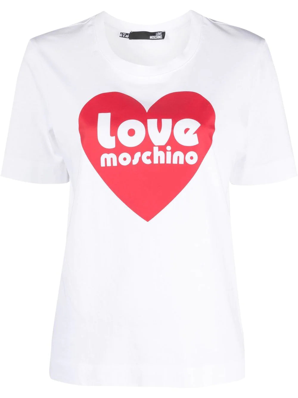 T-Shirt con Logo Love Moschino / Bianco - Ideal Moda