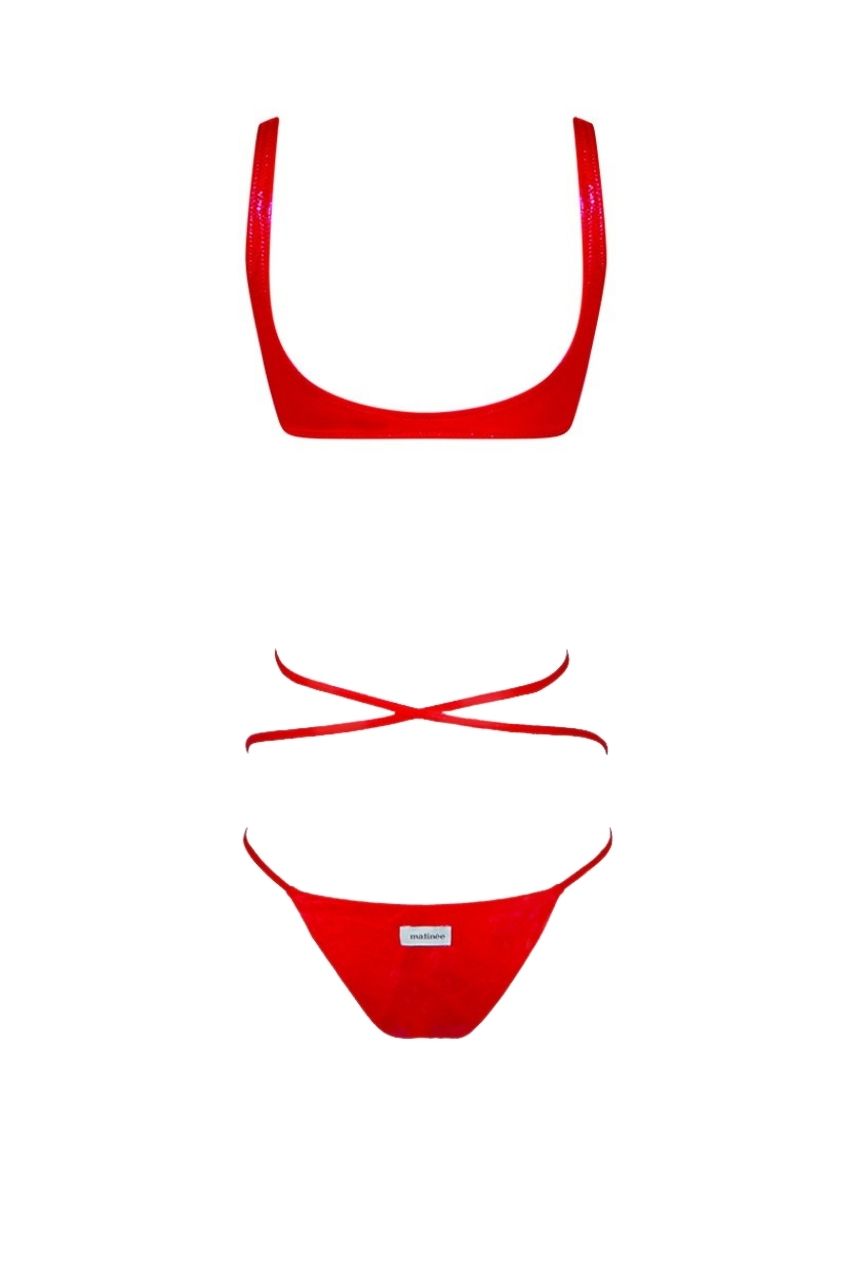 Bikini Laminato Matinèe  / Rosso - Ideal Moda