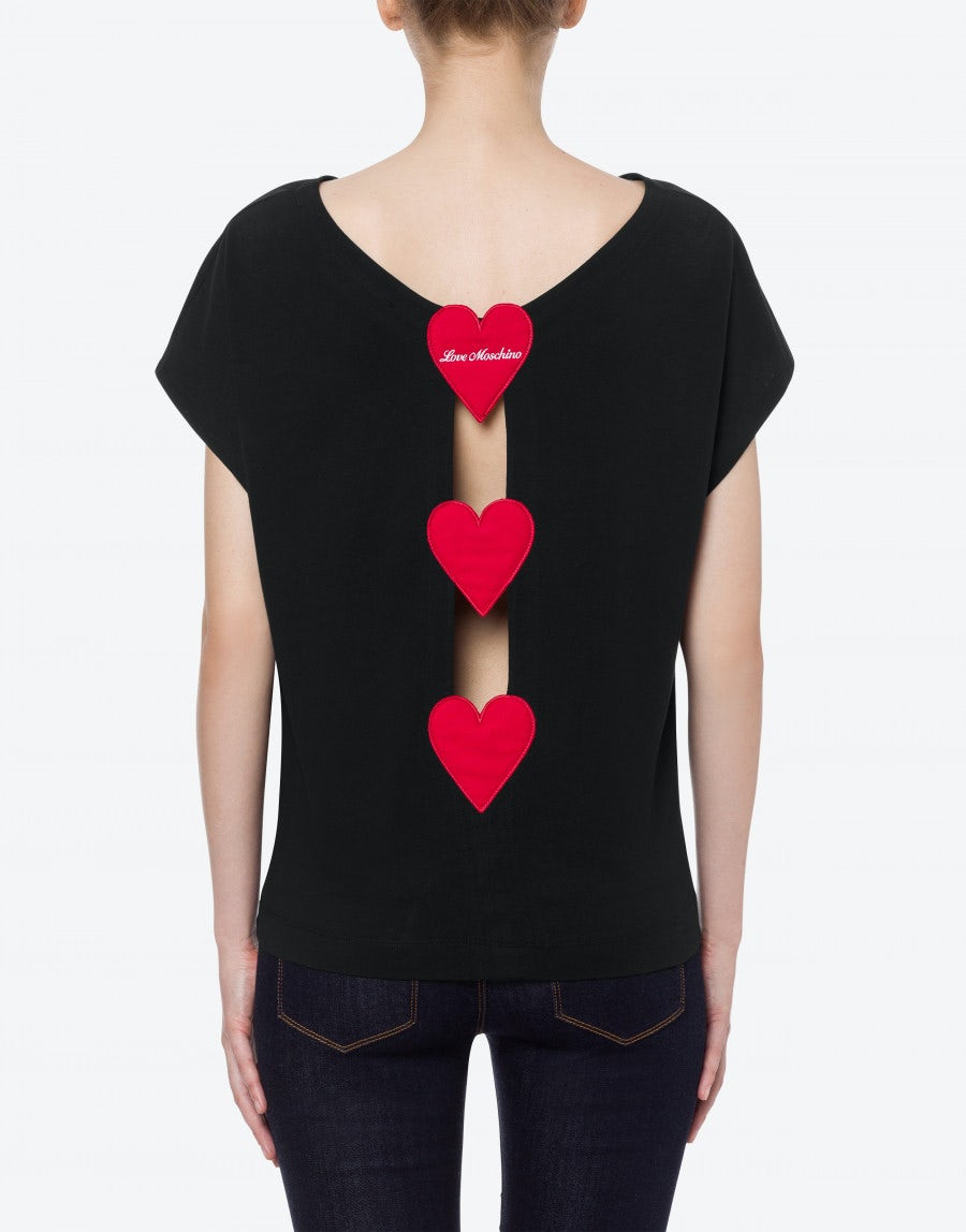 T-Shirt Love Moschino con Logo / Nero - Ideal Moda