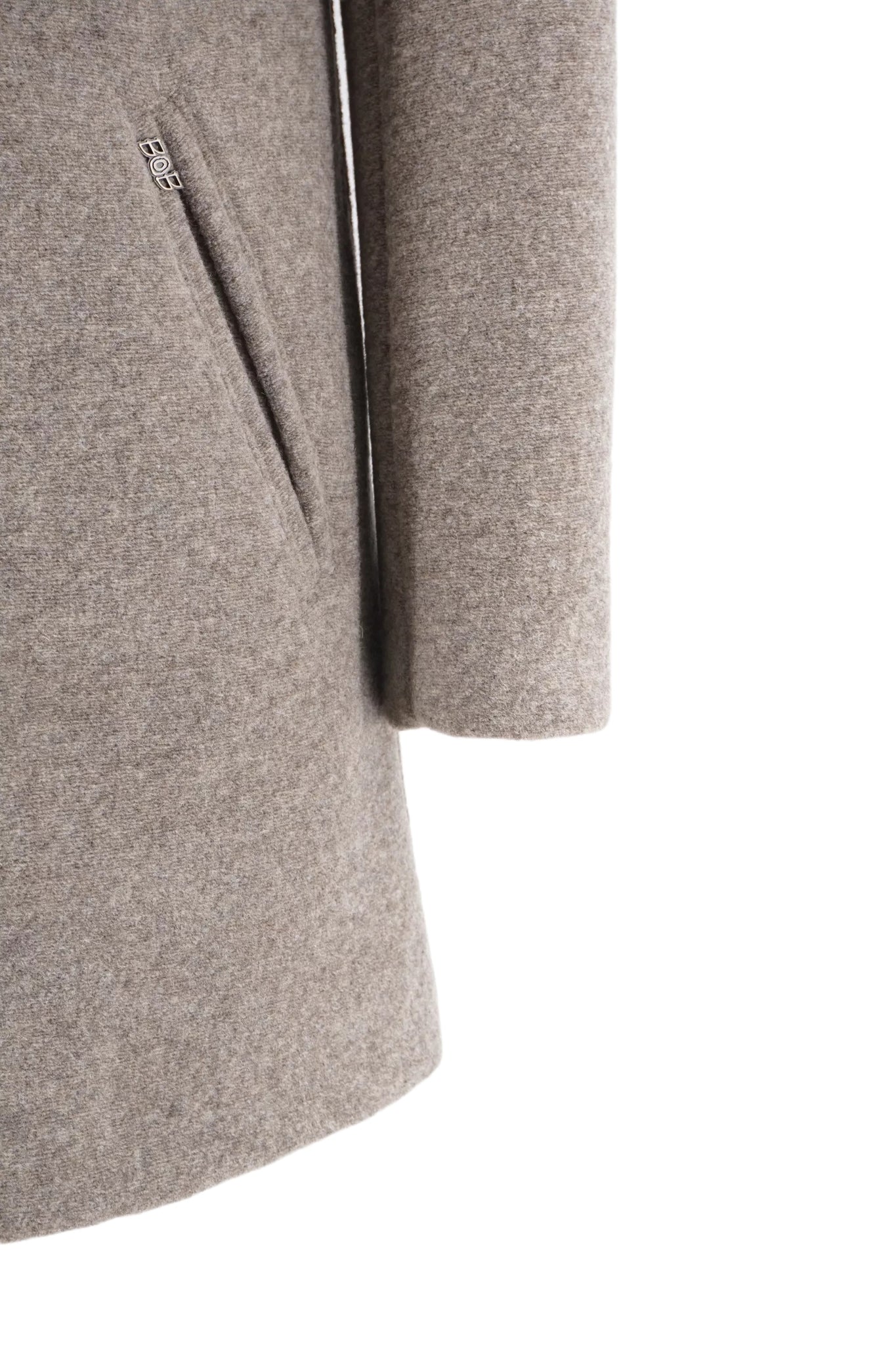 Cappotto con Cappuccio Bob / Beige - Ideal Moda
