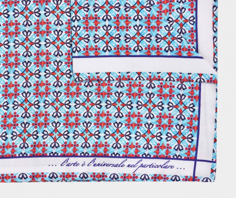 Pochette Fefè in Seta / Celeste - Ideal Moda