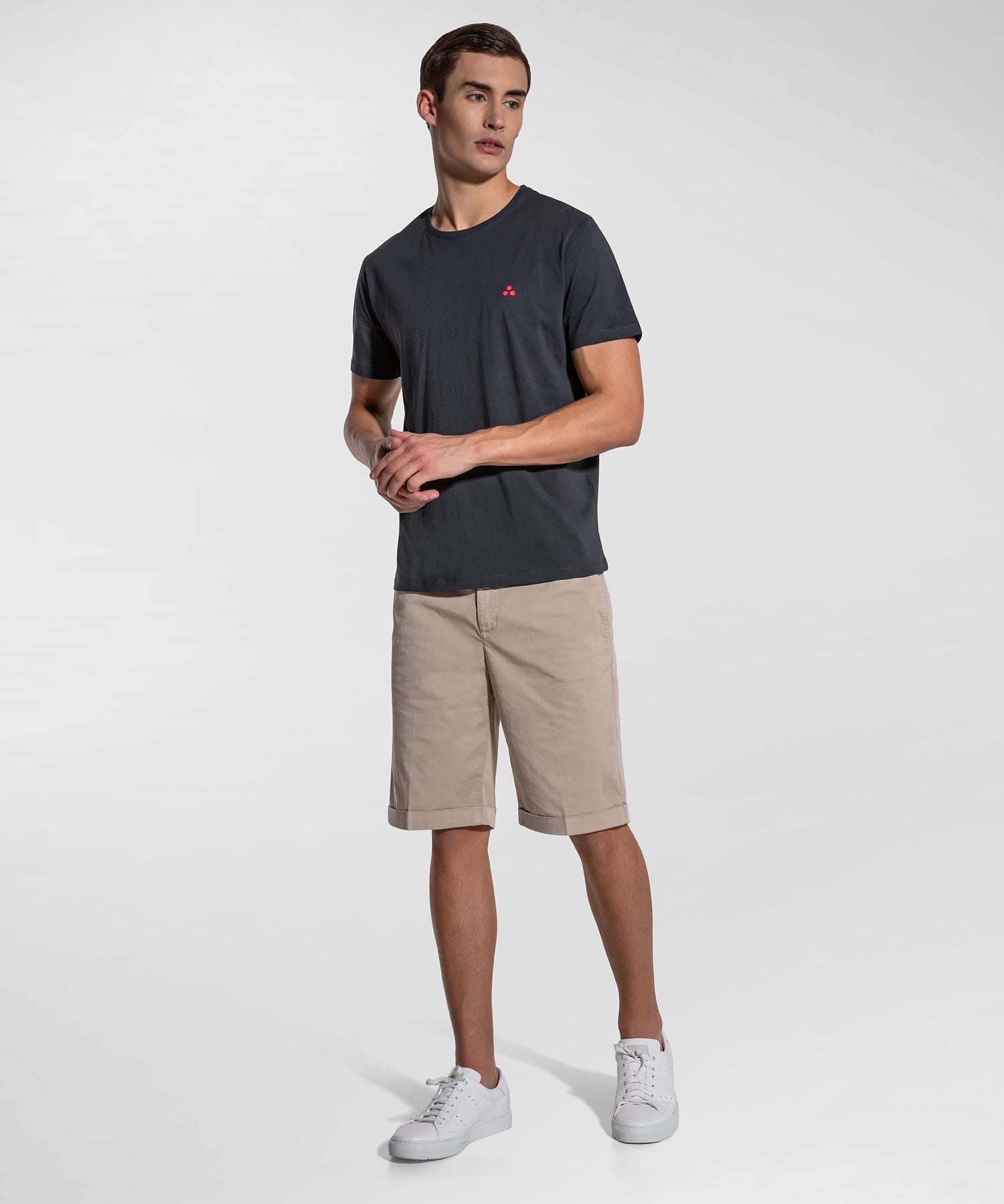 T-Shirt con Stampa / Blu - Ideal Moda
