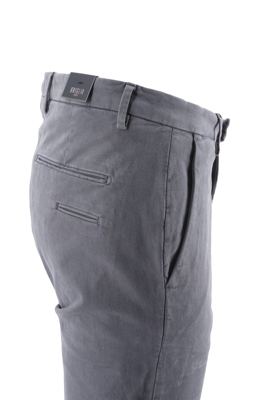 Pantalone Briglia Slim Fit / Grigio - Ideal Moda