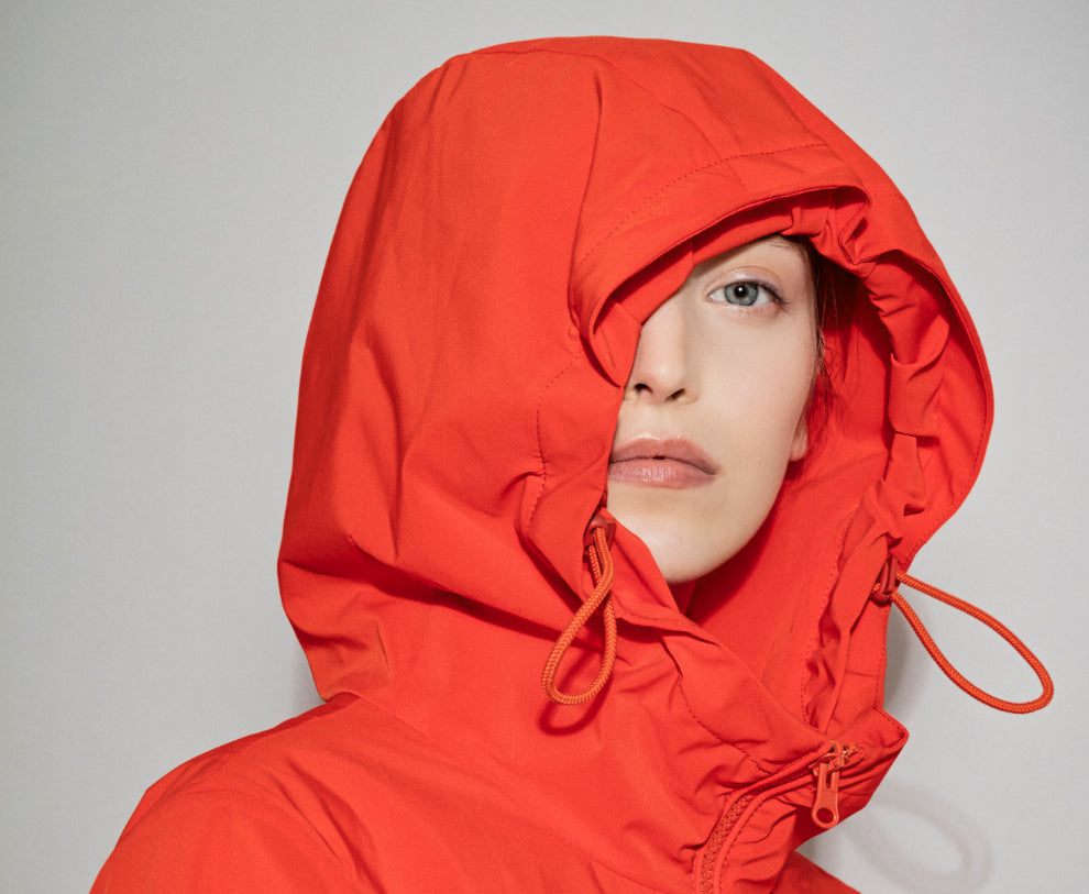 Parka in Sorona e Water Repellent / Rosso - Ideal Moda