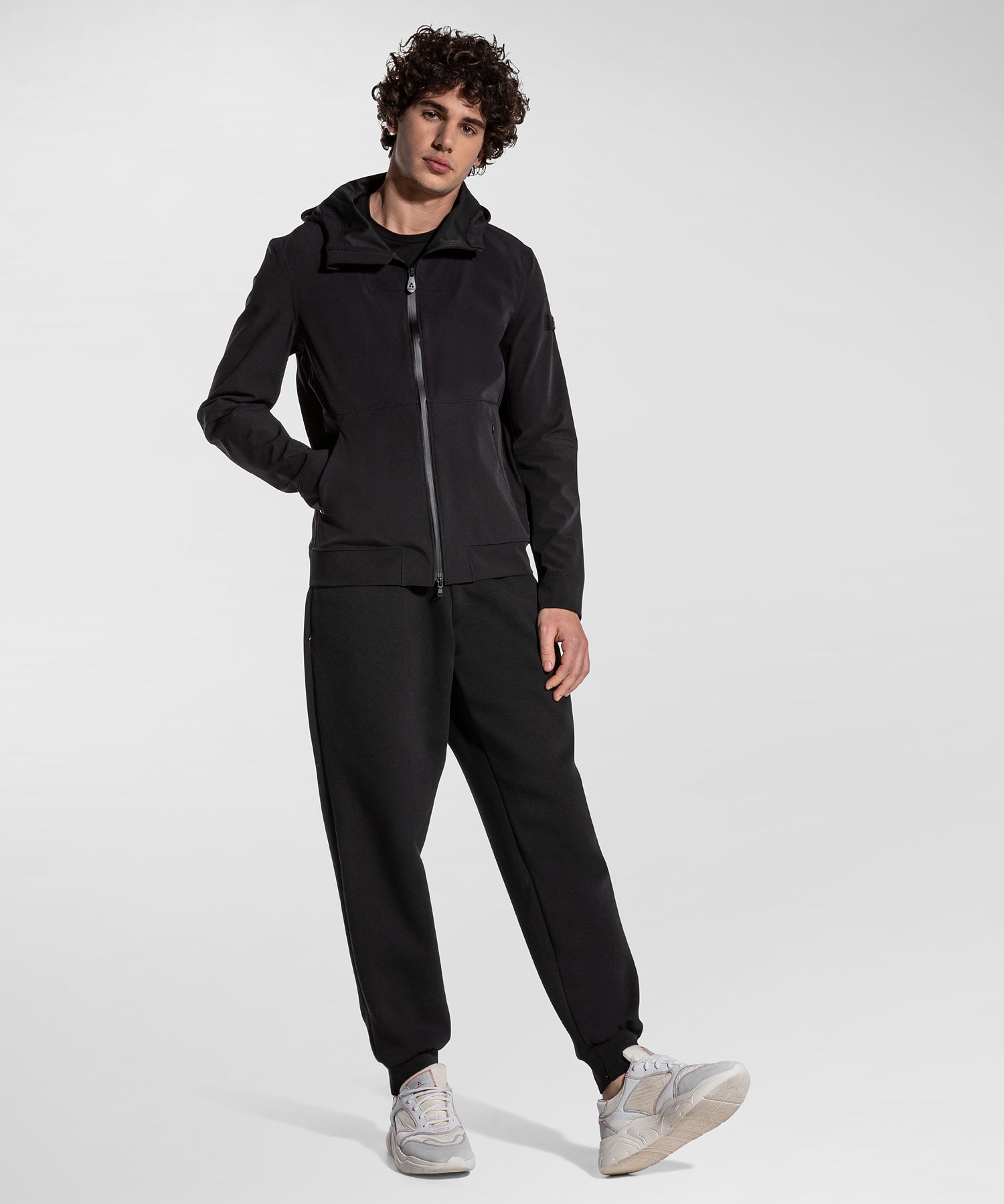 Bomber Liscio Regular Fit / Nero - Ideal Moda