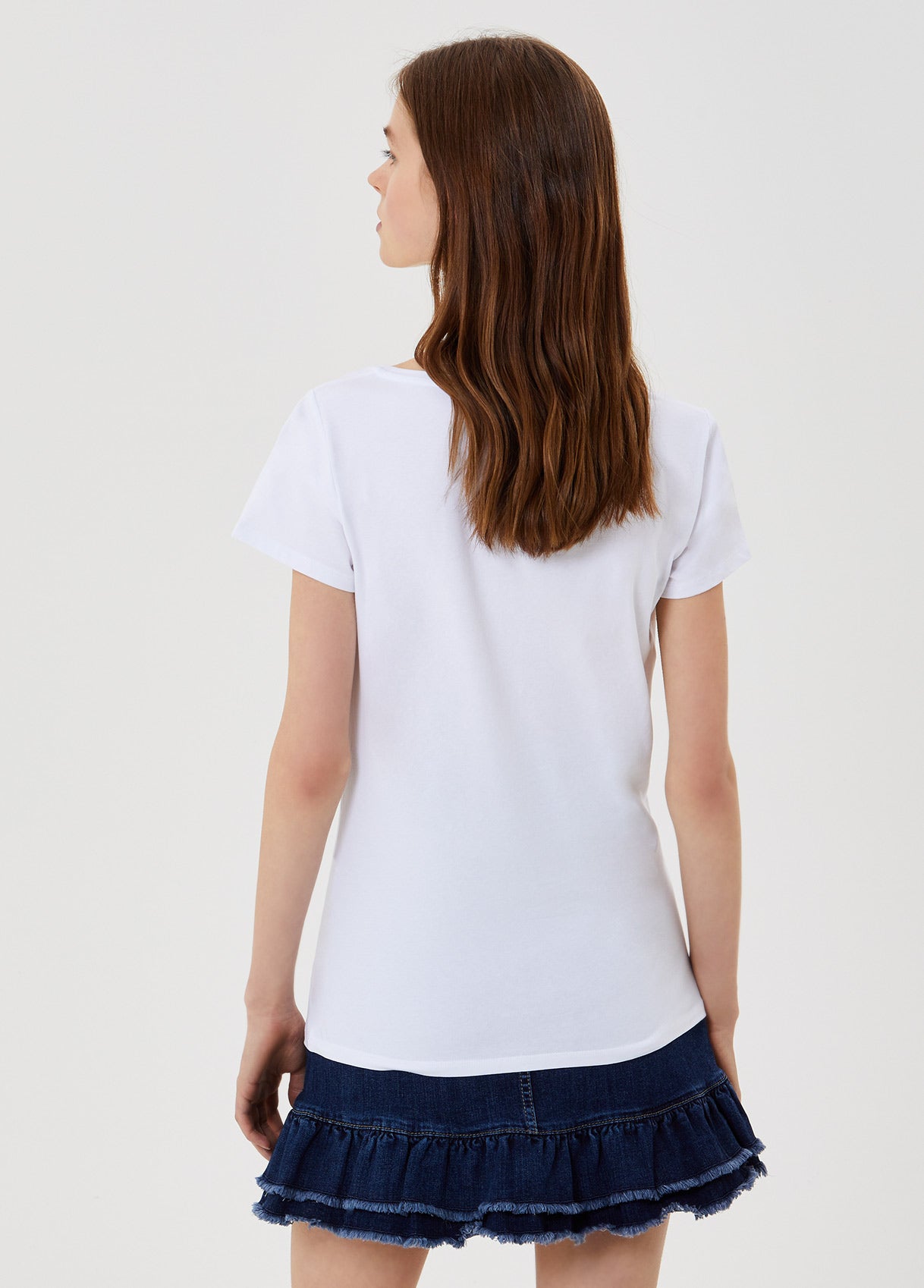 T-shirt con applicazioni gioiello / Bianco - Ideal Moda
