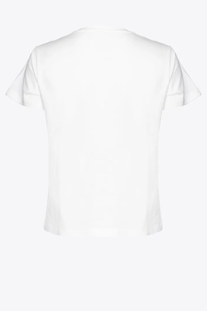 T-Shirt con Logo Frontale Pinko / Bianco - Ideal Moda
