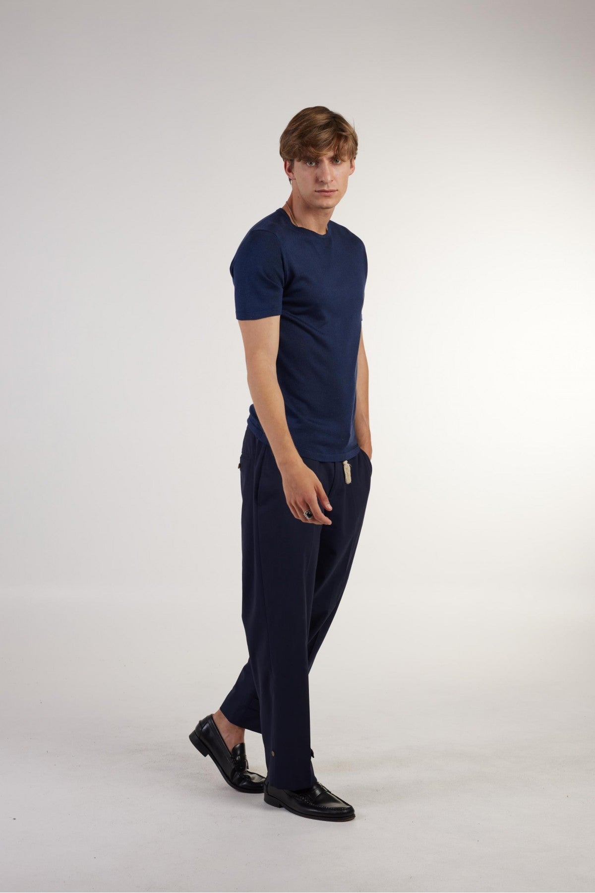 T-Shirt in Seta Daniele Fiesoli / Blu - Ideal Moda