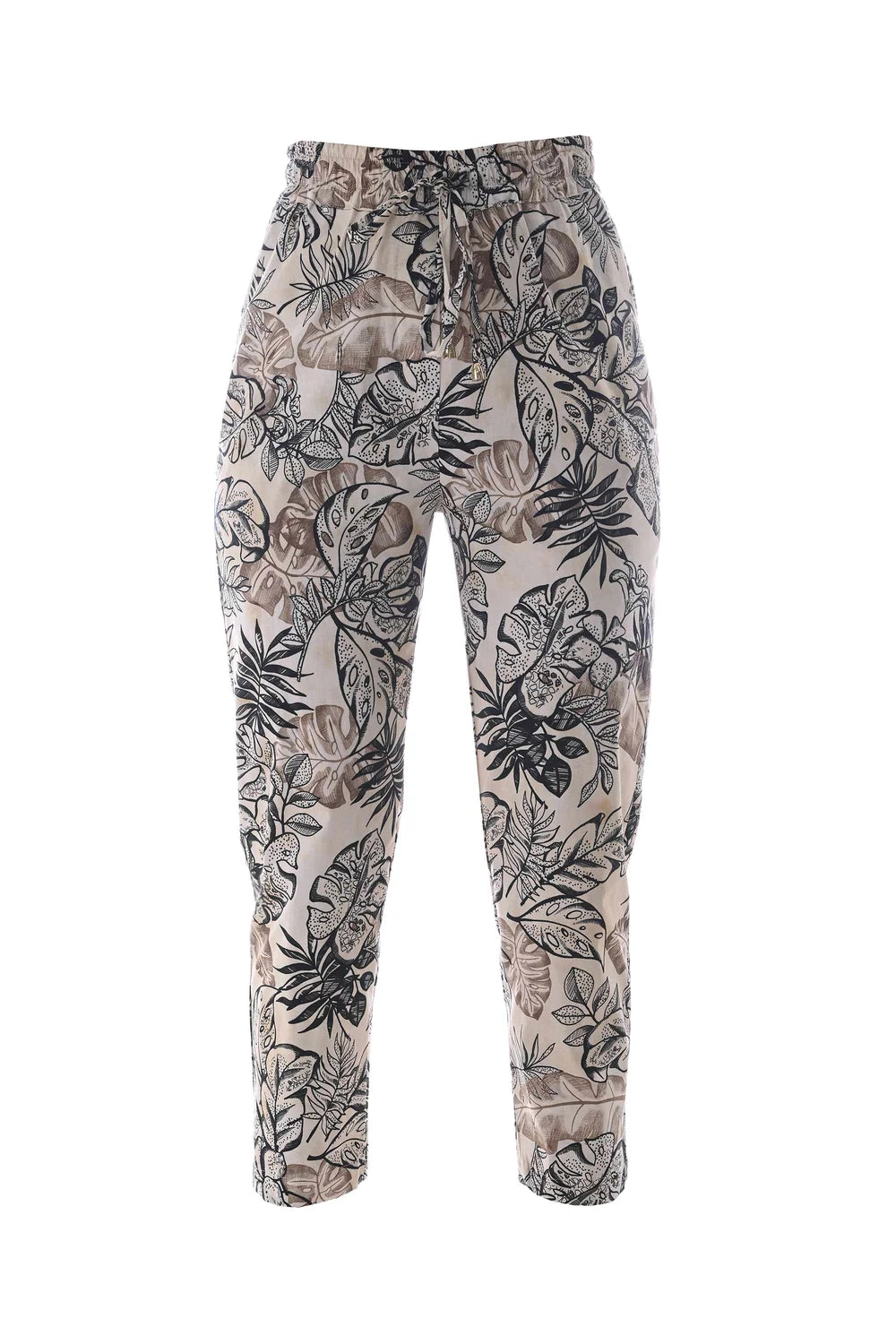 Pantalone Corto con Stampa Kocca / Beige - Ideal Moda
