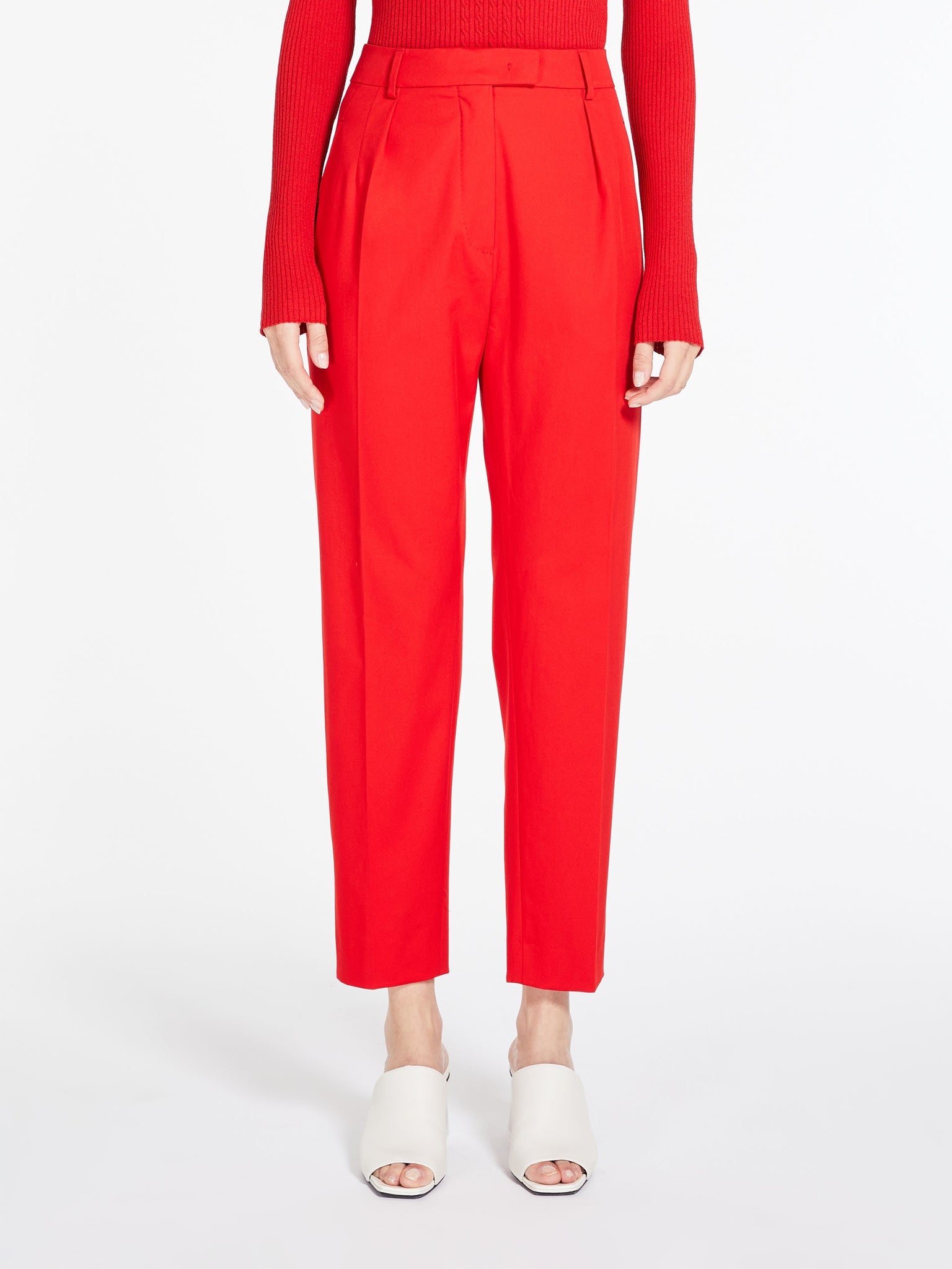 Pantalone in Cotone Max Mara / Rosso - Ideal Moda