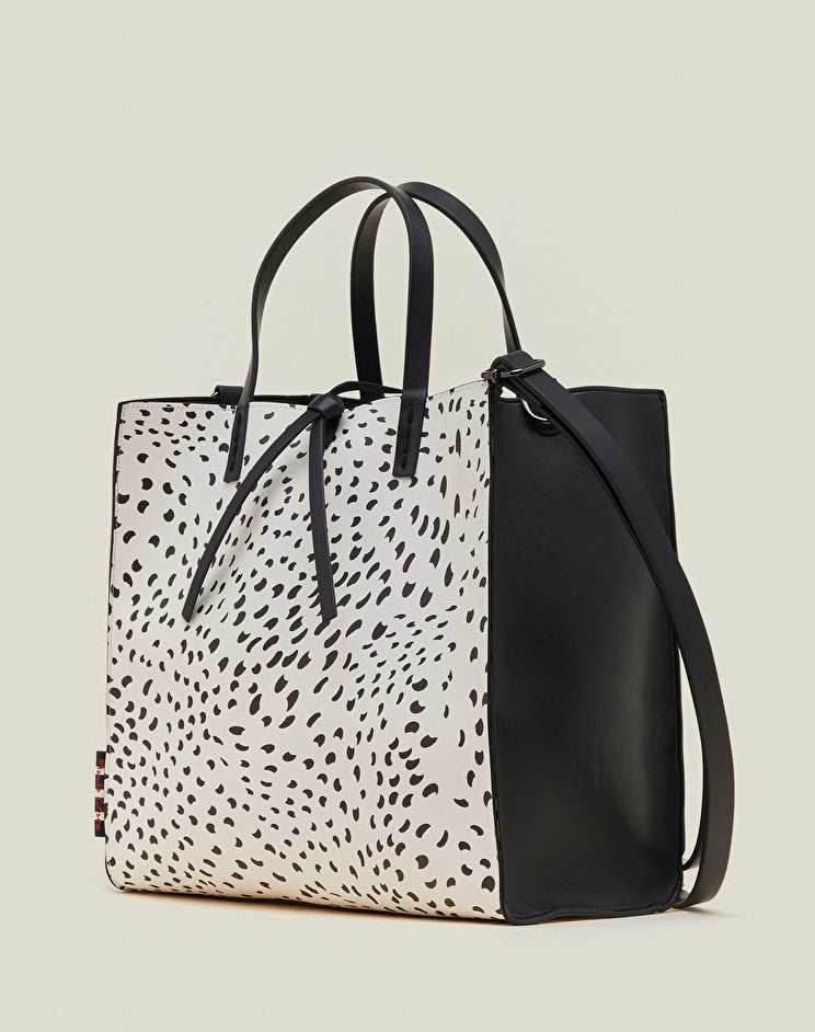 Borsa Felicia con Stampa a Pois Manila Grace / Bianco - Ideal Moda