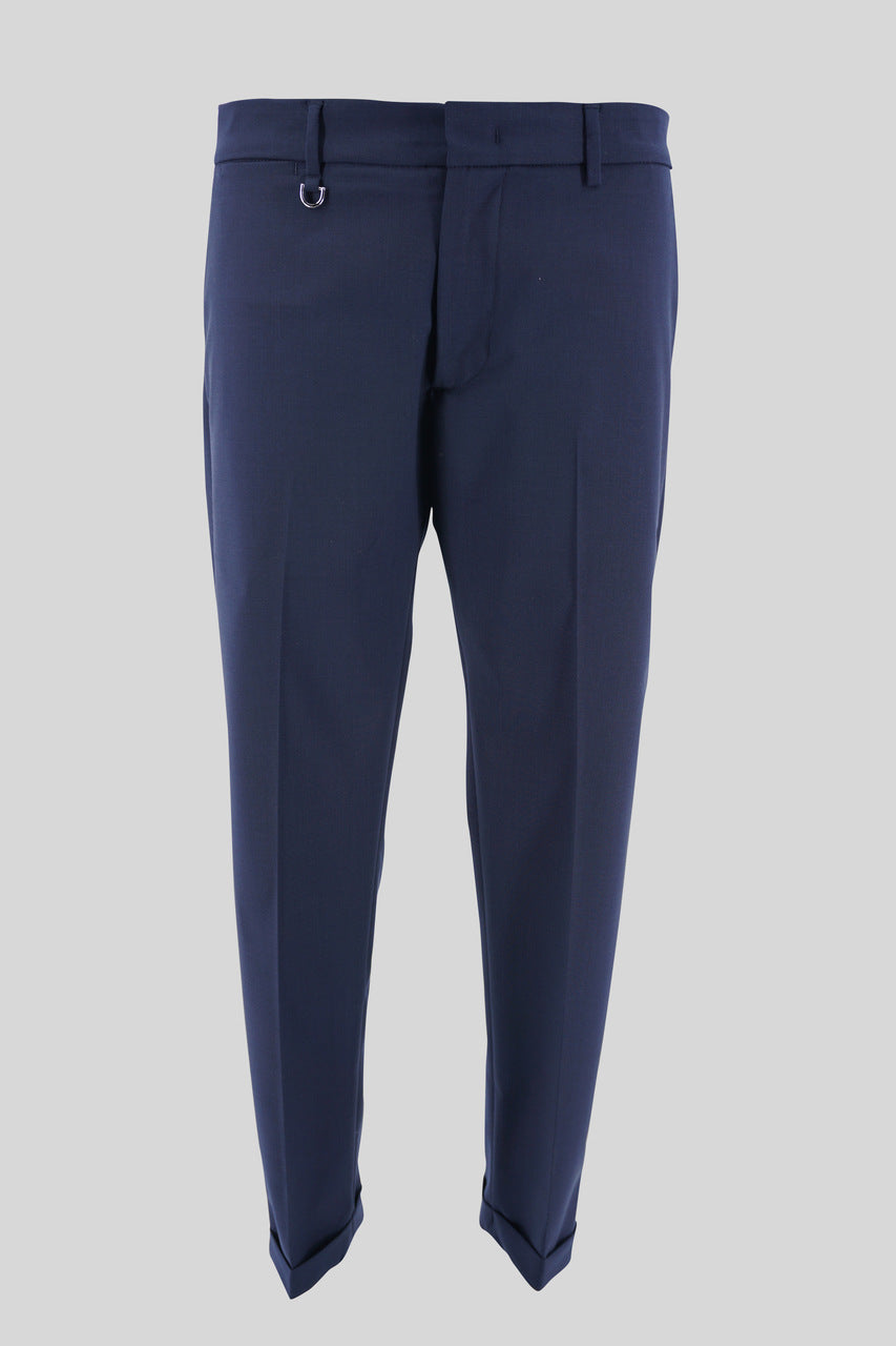 Pantalone taglio classico / Blu - Ideal Moda