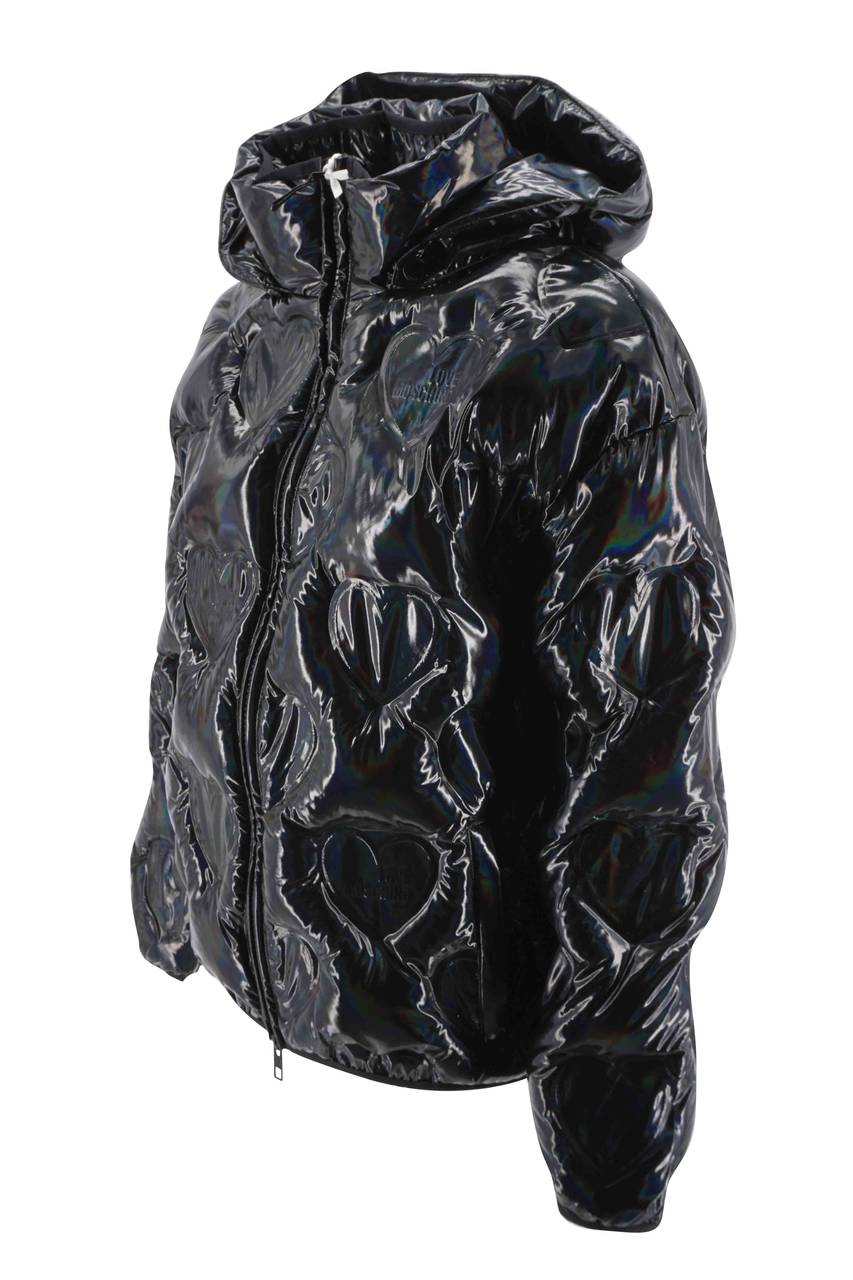 Giubbino Love Moschino con cuori / Nero - Ideal Moda