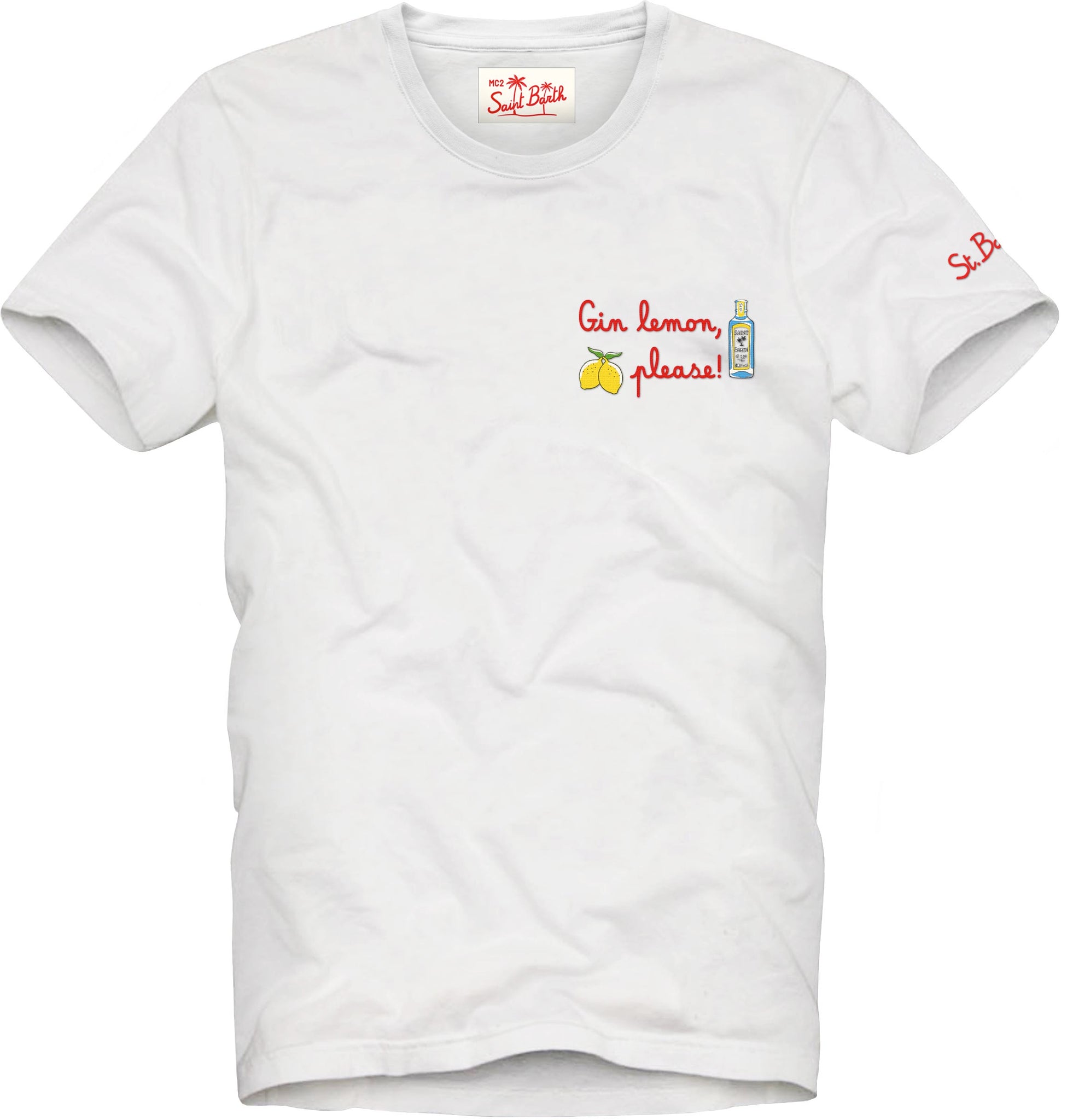 T-Shirt Ricamata / Bianco - Ideal Moda