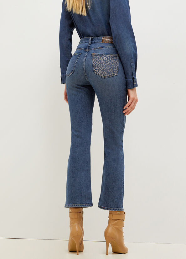 Jeans Flare con Strass Liu Jo / Jeans - Ideal Moda