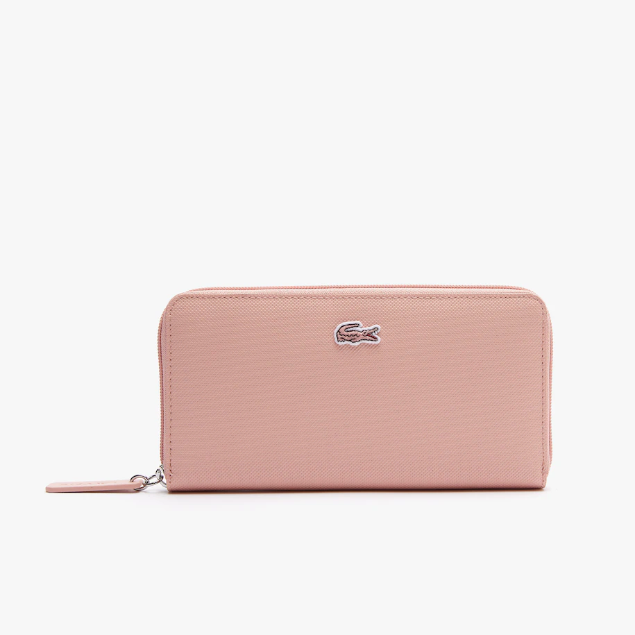 Portafoglio Lacoste con Zip / Rosa - Ideal Moda