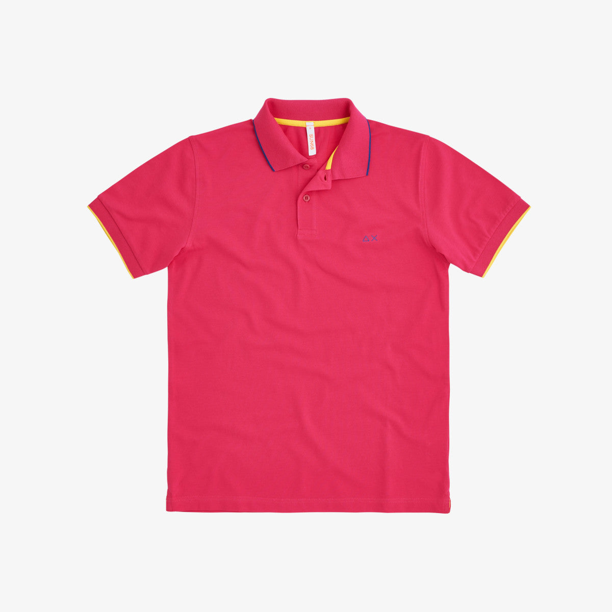 Polo Small Stripe On Collar / Fucsia - Ideal Moda