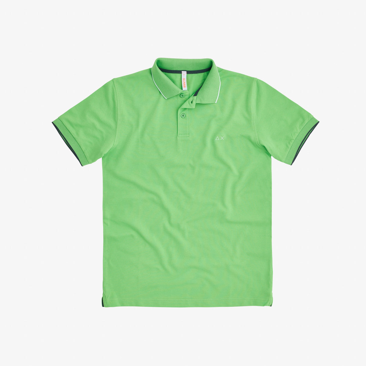 Polo Small Stripe On Collar / Verde - Ideal Moda