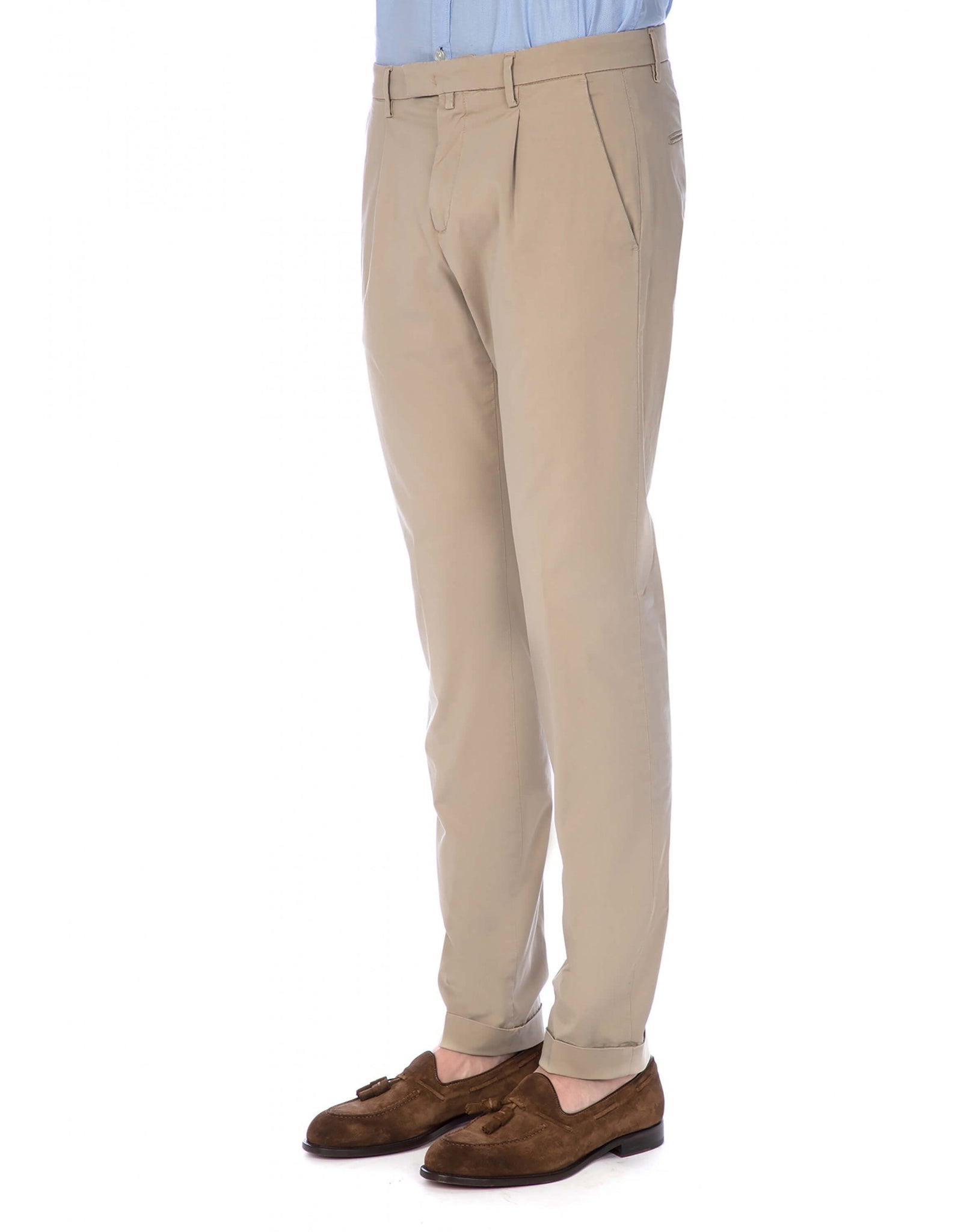 Pantalone Chino Uomo / Beige - Ideal Moda
