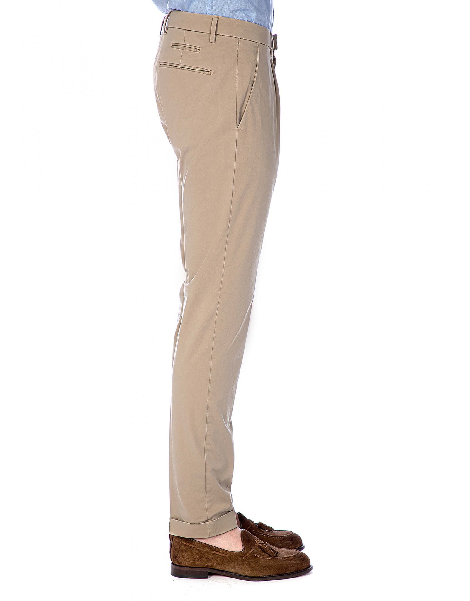Pantalone Chino Uomo / Beige - Ideal Moda