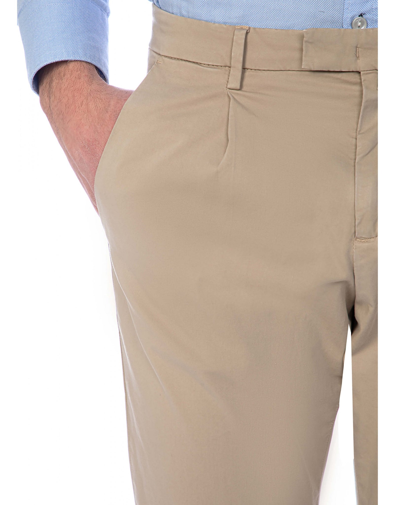 Pantalone Chino Uomo / Beige - Ideal Moda
