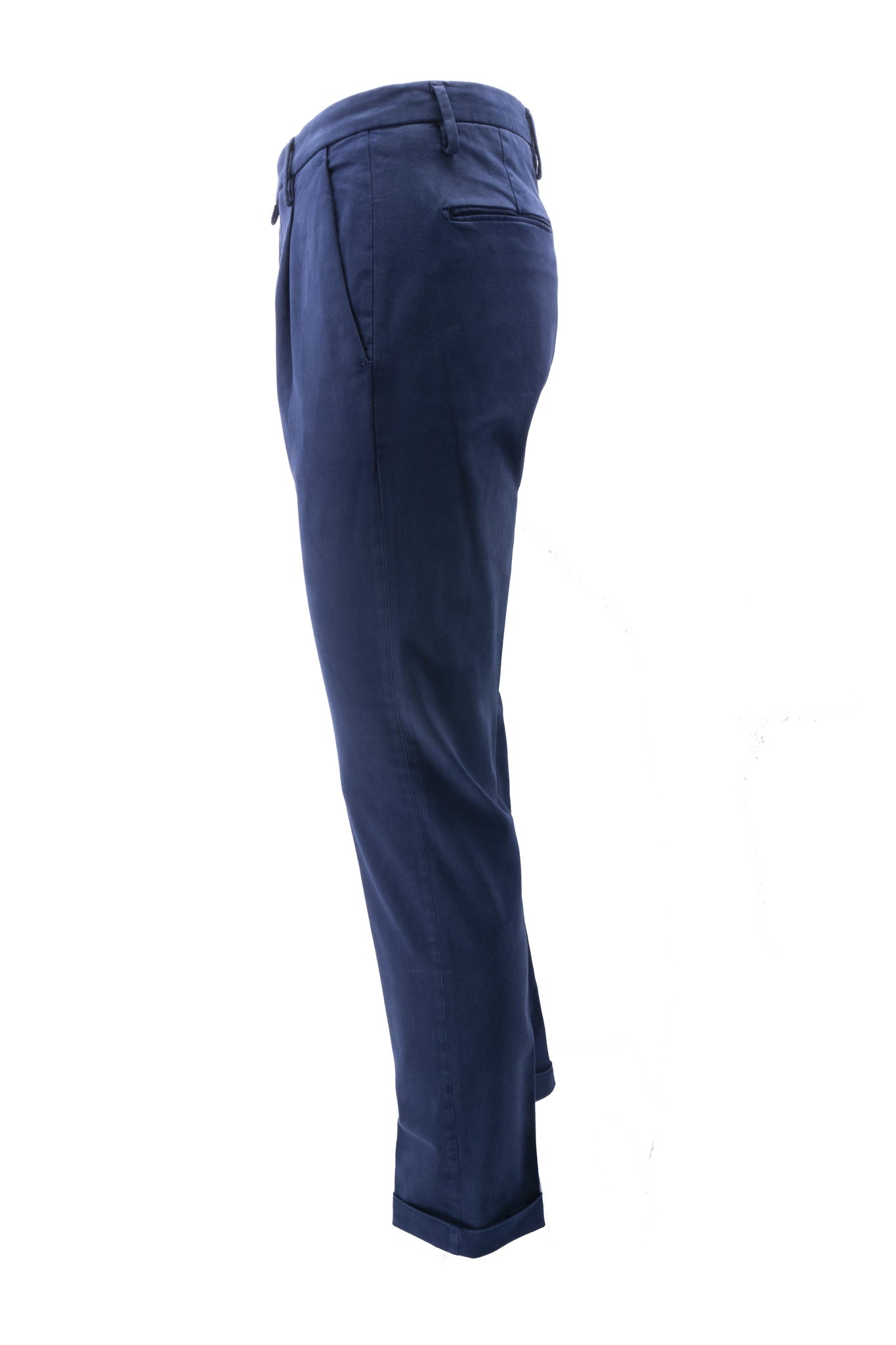 Pantalone Tasca America con Pinces / Blu - Ideal Moda