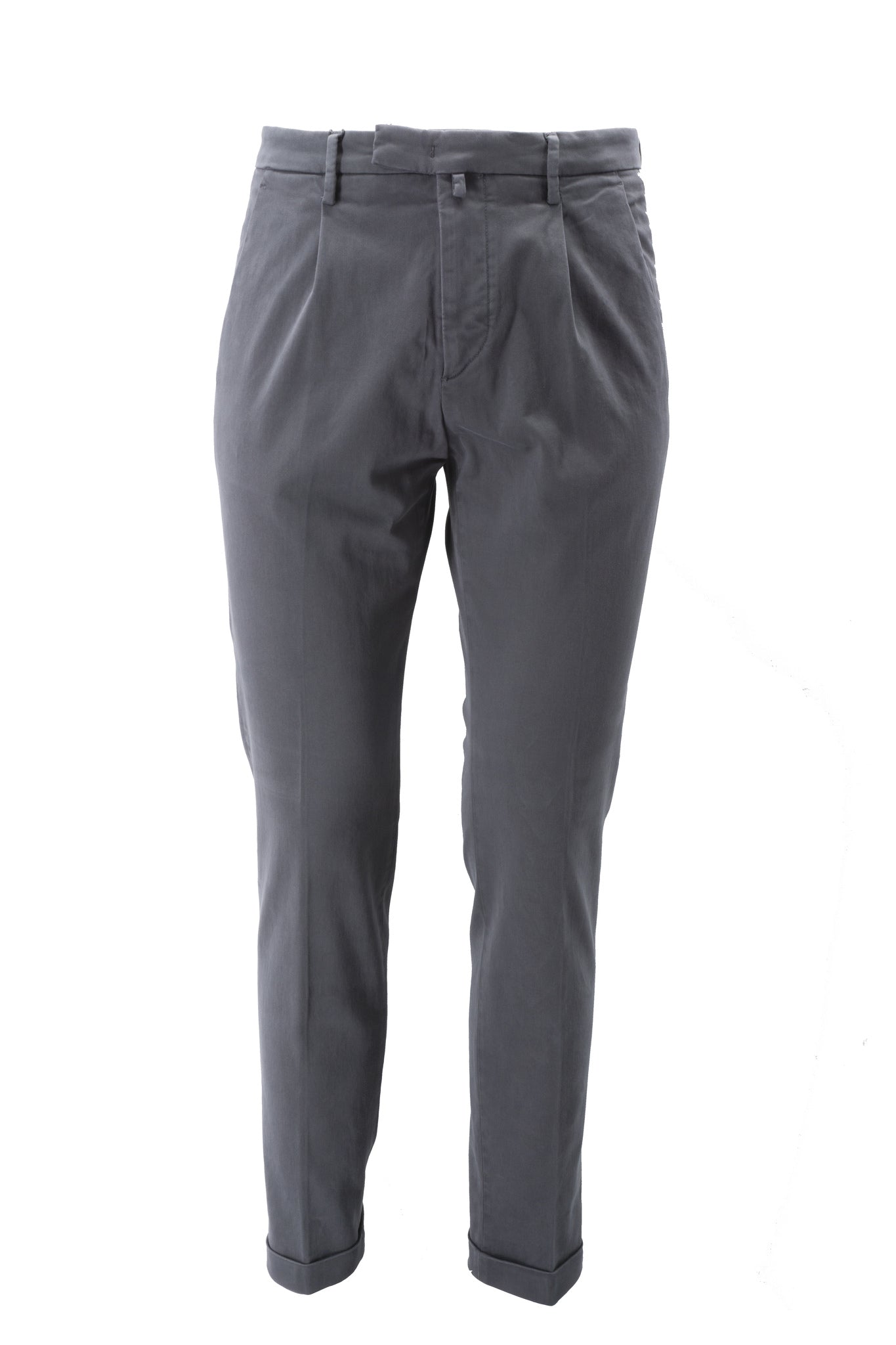 Pantalone Tasca America con Pinces / Grigio - Ideal Moda