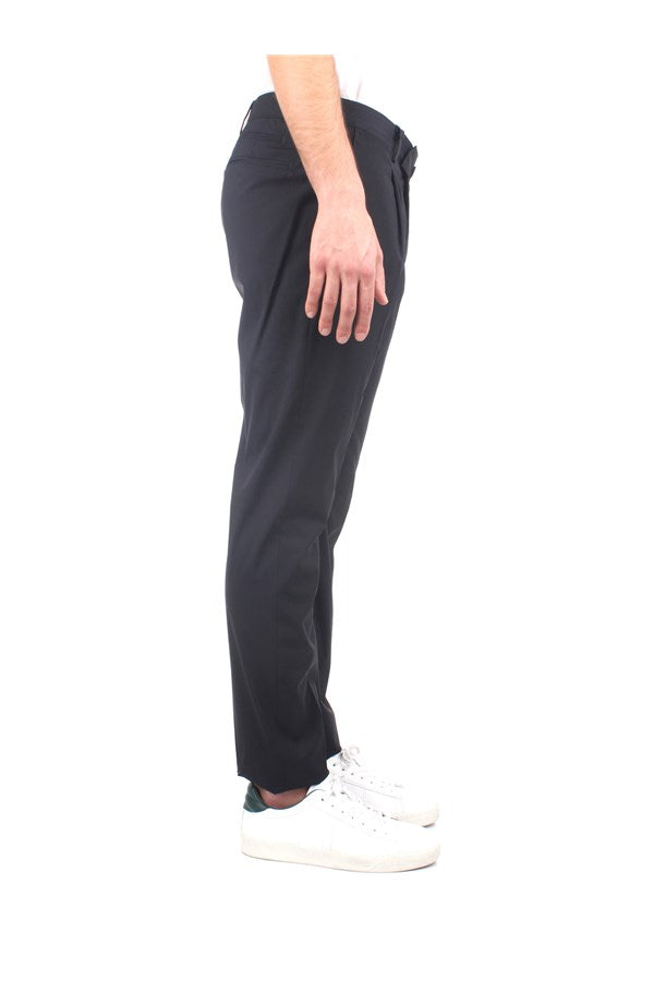 Pantalone con una pince in lana / Blu - Ideal Moda