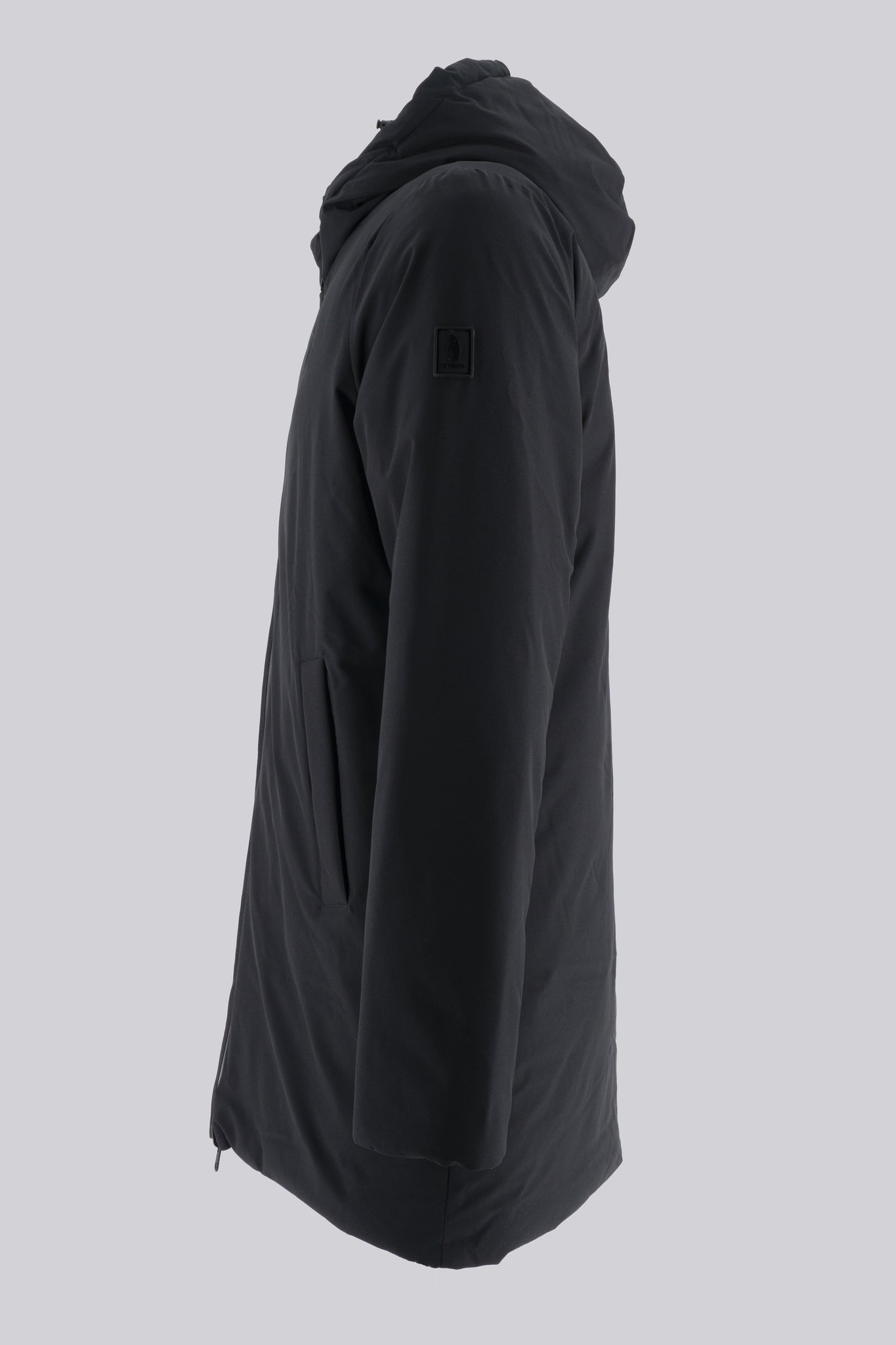 Piumino Lungo Reversibile / Nero - Ideal Moda