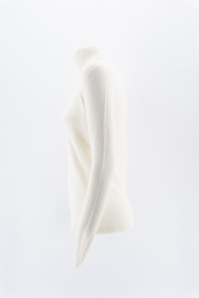 Maglia Collo Alto / Bianco - Ideal Moda