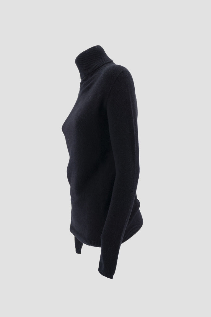 Maglia Collo Alto / Nero - Ideal Moda