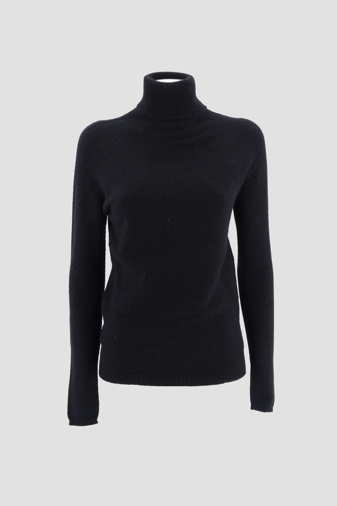 Maglia Collo Alto / Nero - Ideal Moda