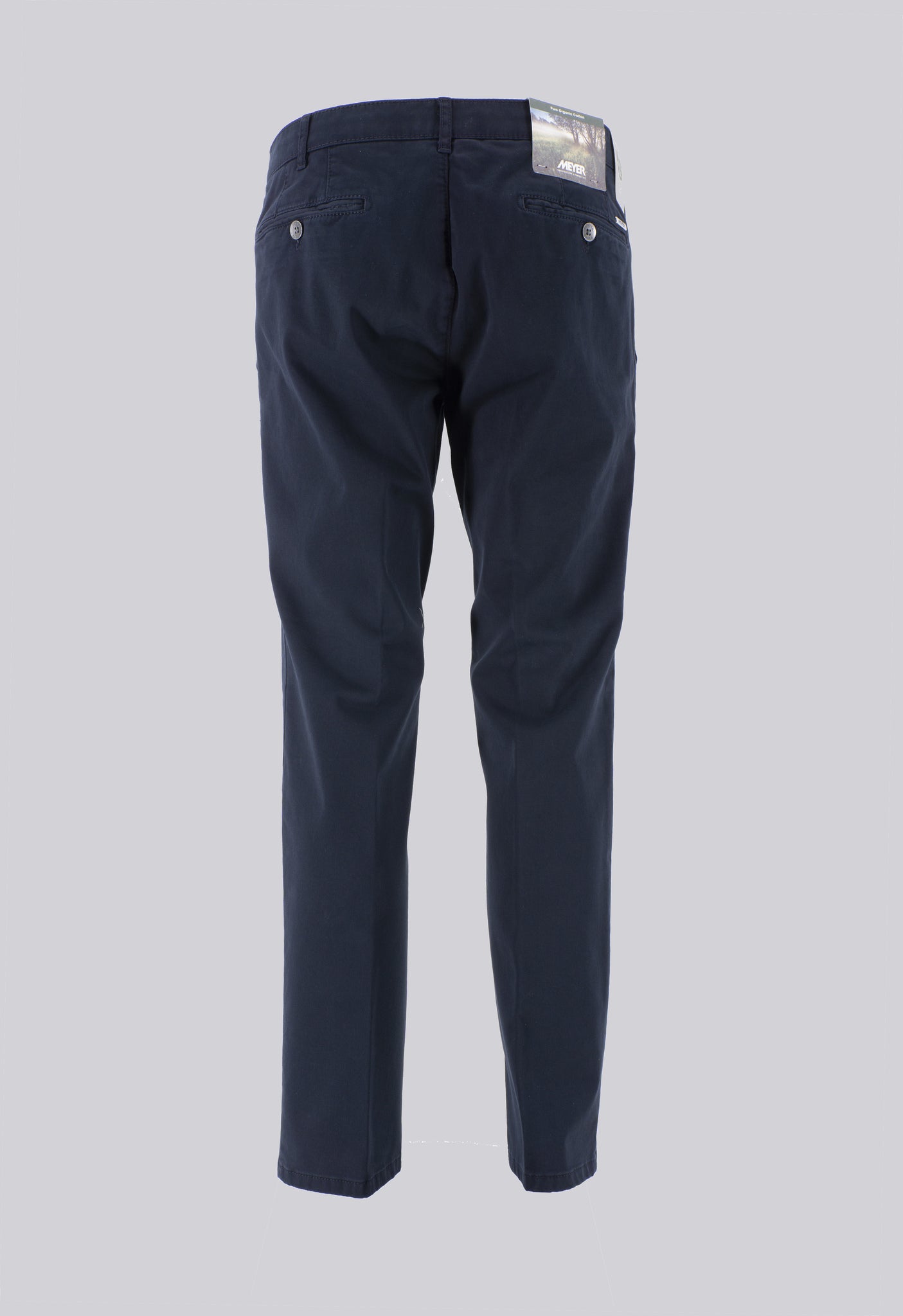 Chino In Pure Organic Cotton / Blu - Ideal Moda